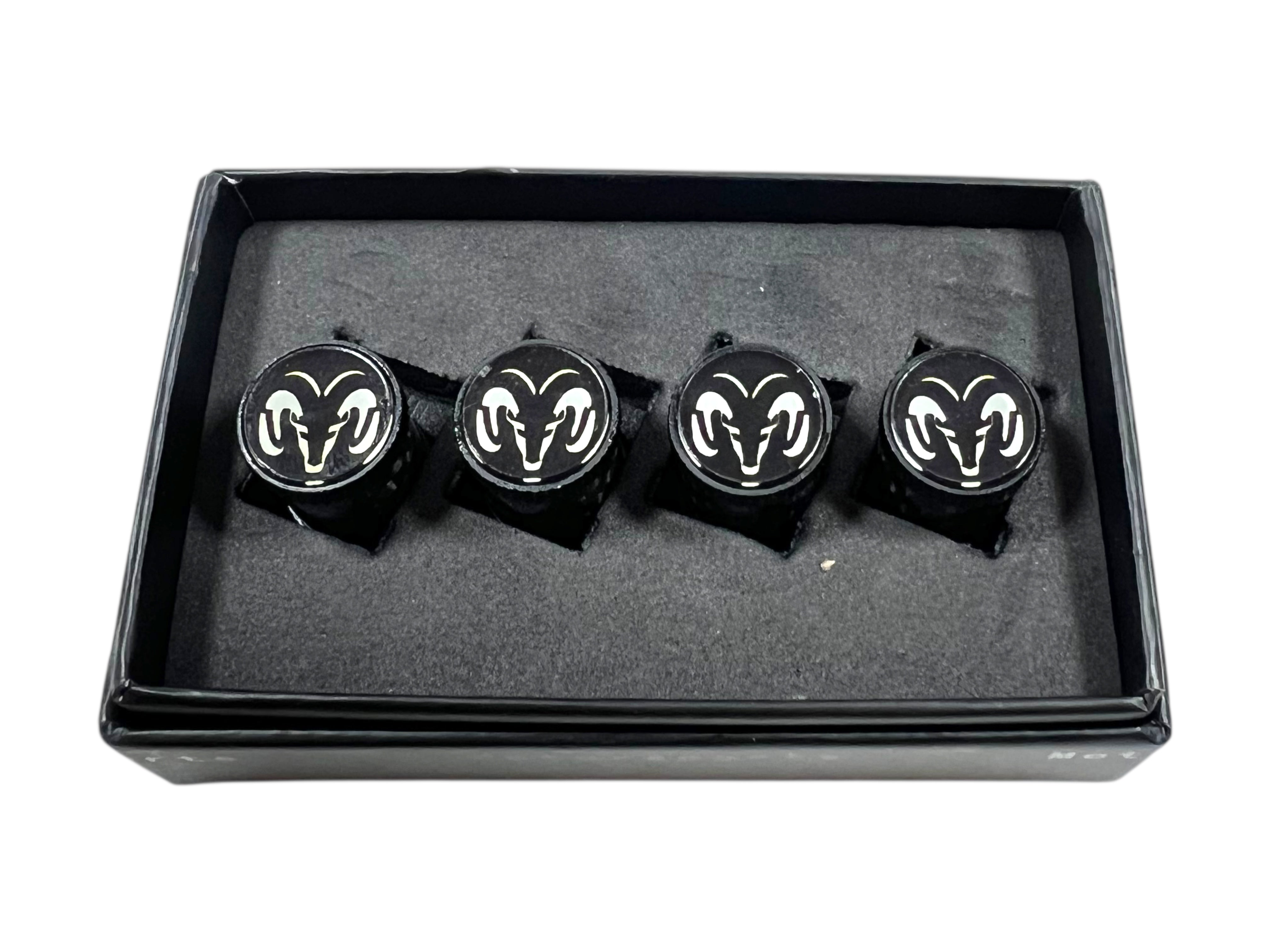 Ram Head Carbon Fiber Valve Stem Caps