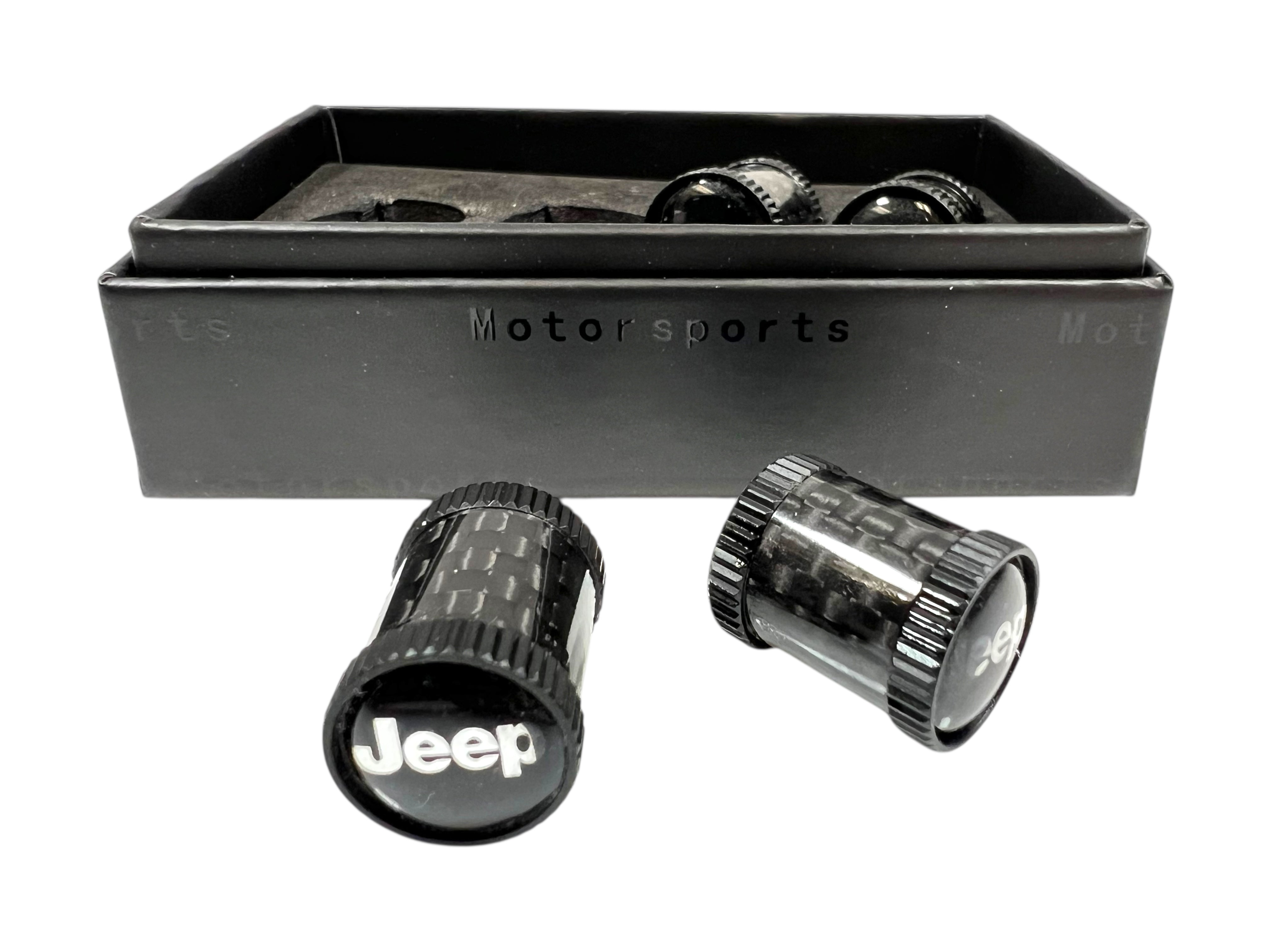Jeep Carbon Fiber Valve Stem Caps