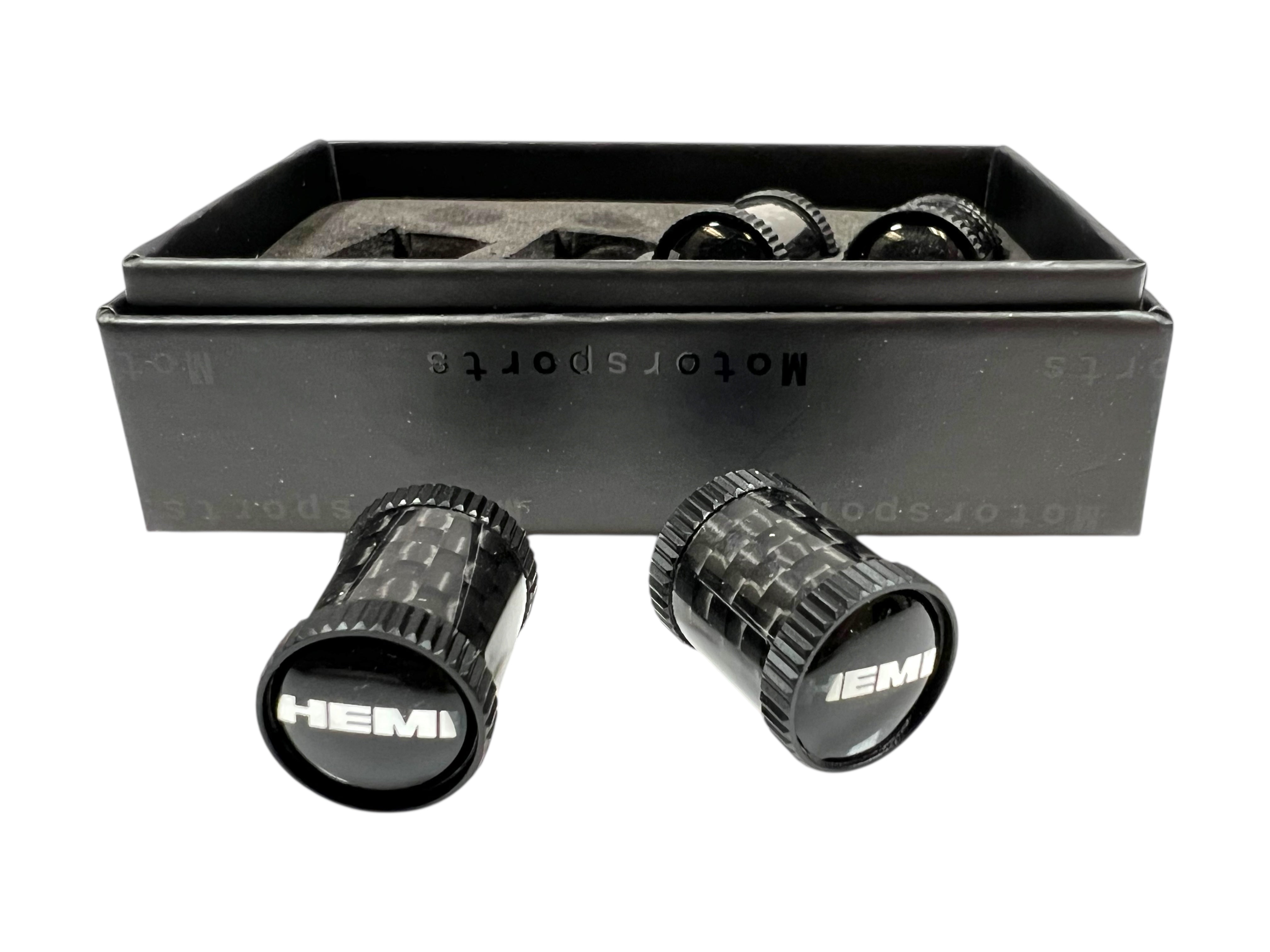 Hemi Carbon Fiber Valve Stem Caps