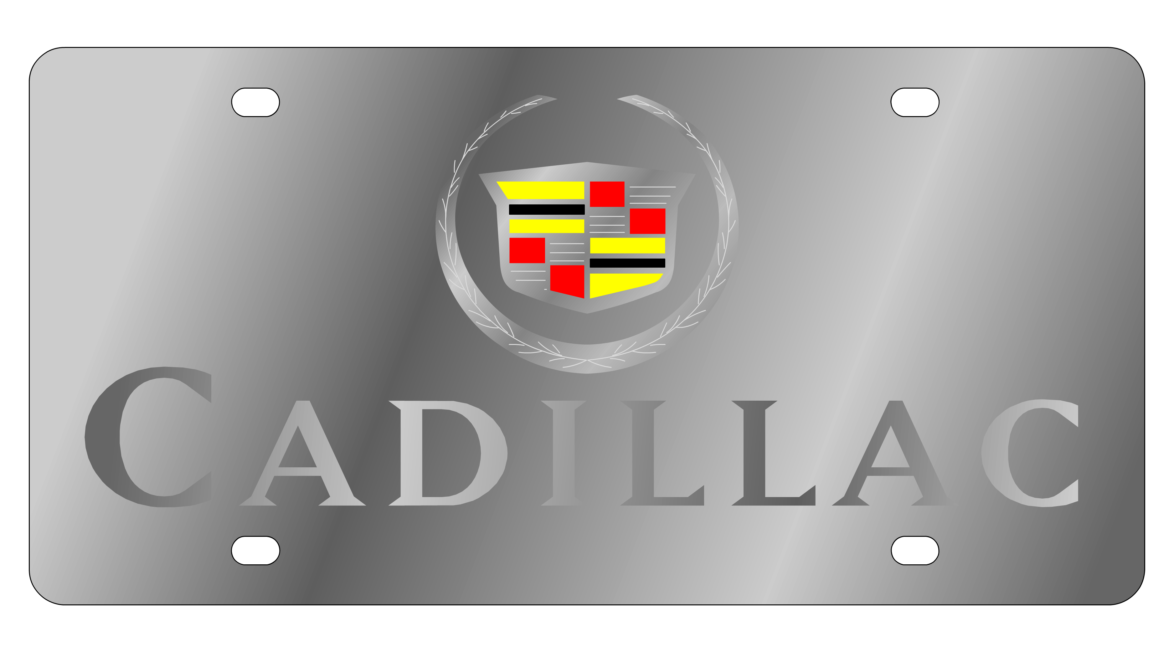 Cadillac Stainless Steel License Plate