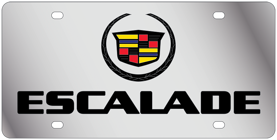 Cadillac Escalade Stainless Steel License Plate