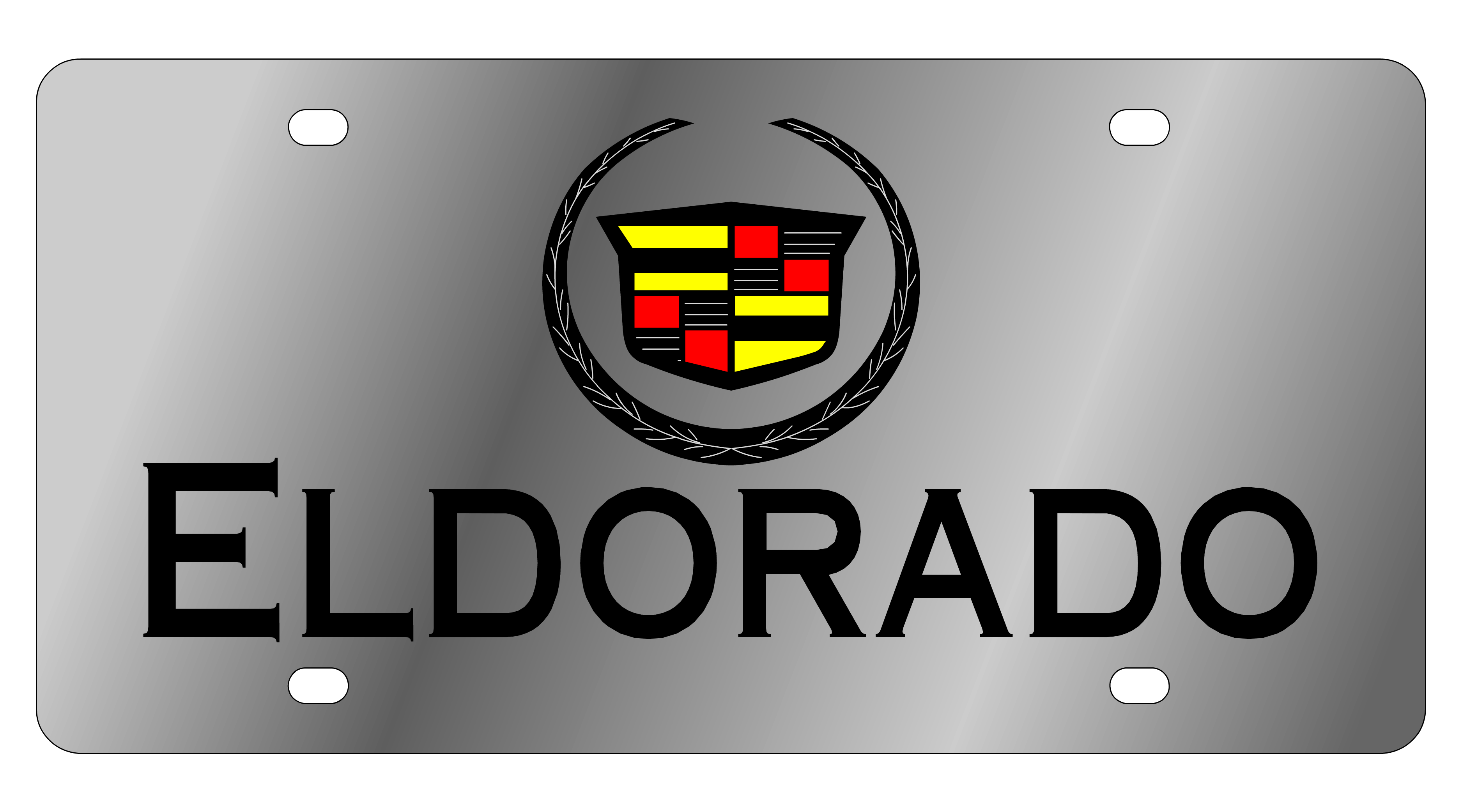 Cadillac ElDorado Stainless Steel License Plate