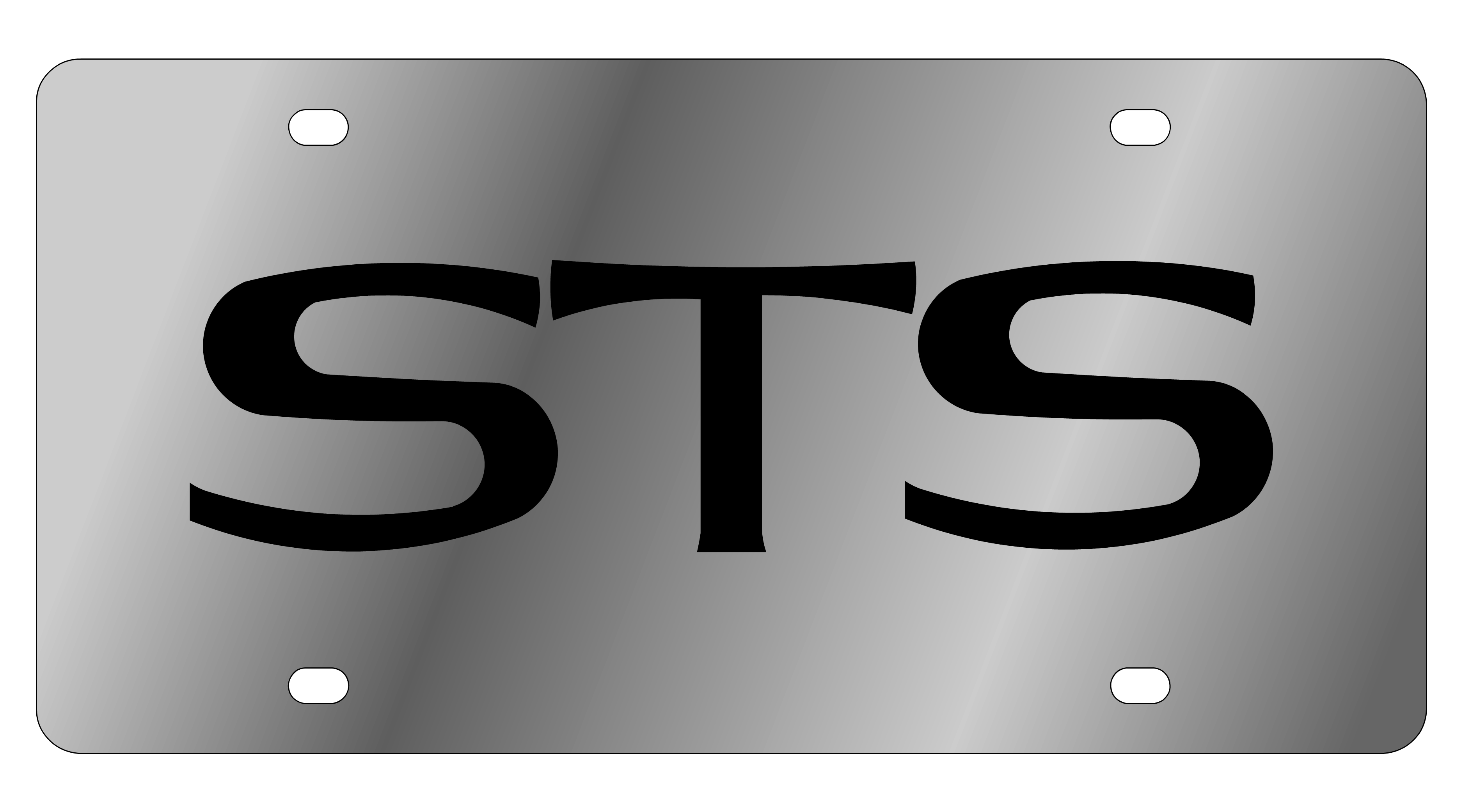 Cadillac STS Stainless Steel License Plate