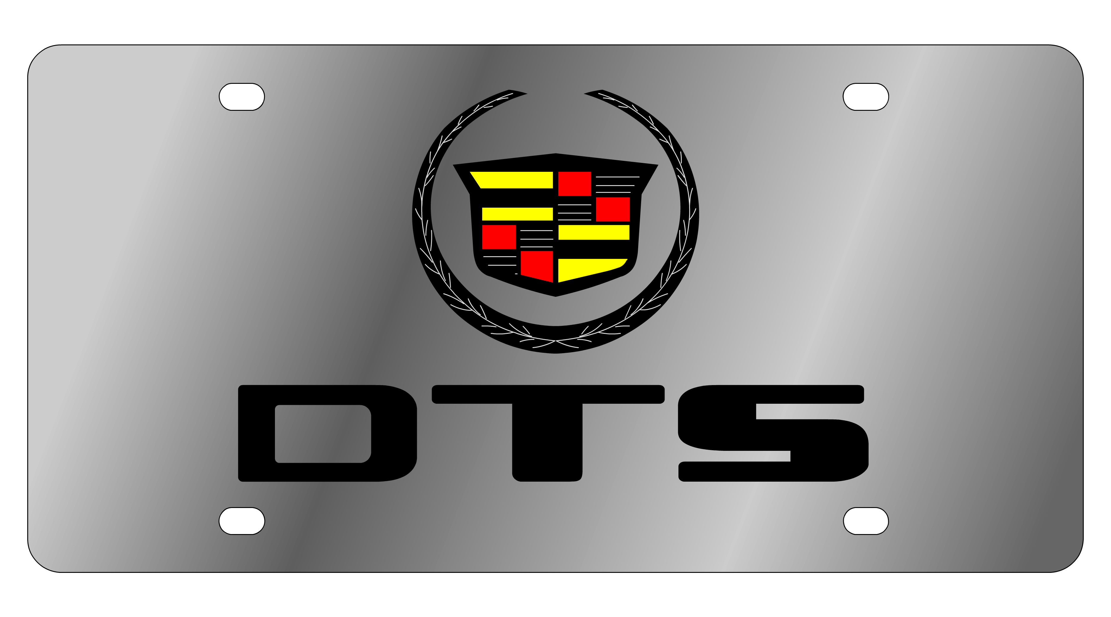 Cadillac DTS Stainless Steel License Plate