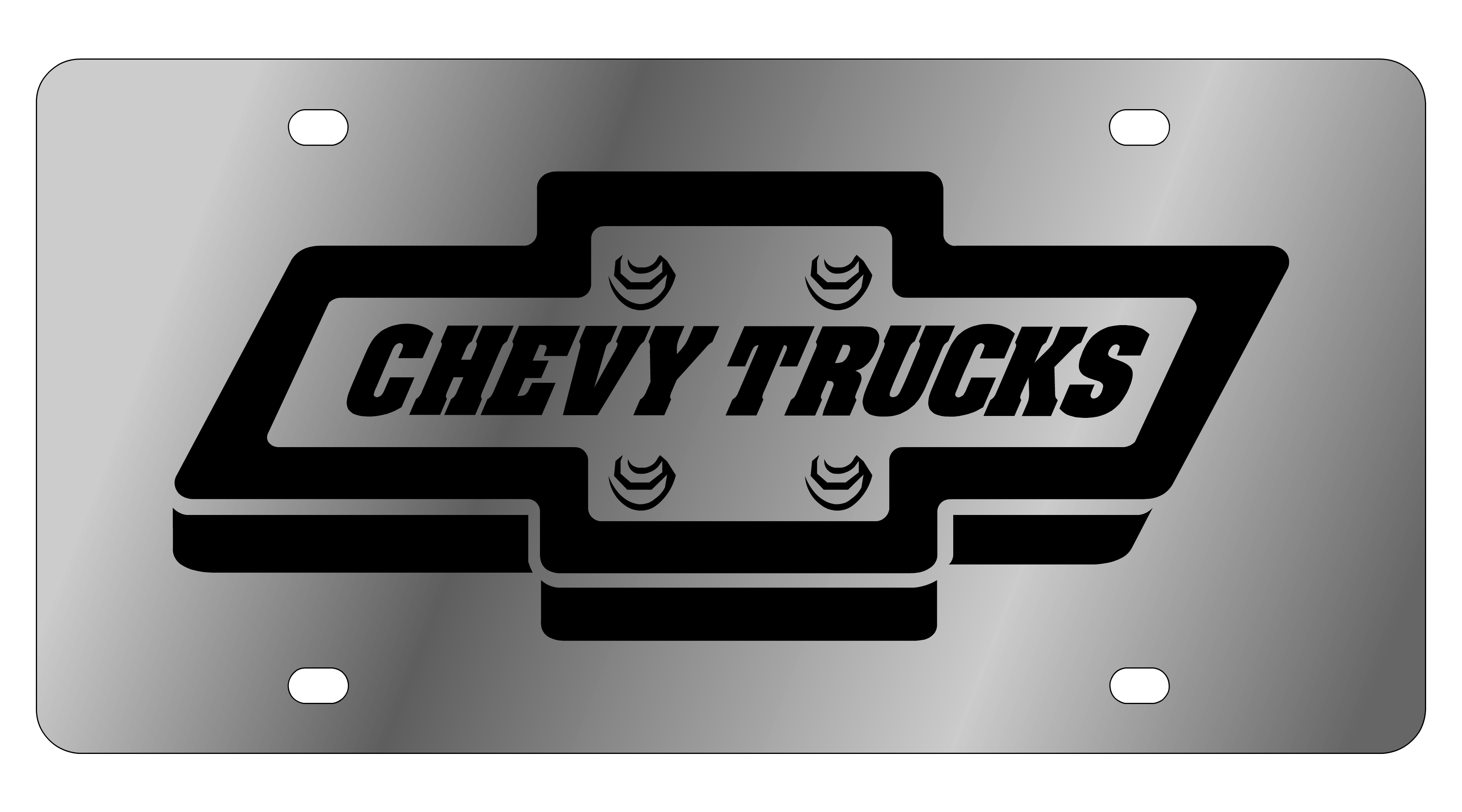 Chevrolet Retro Trucks Stainless Steel License Plate