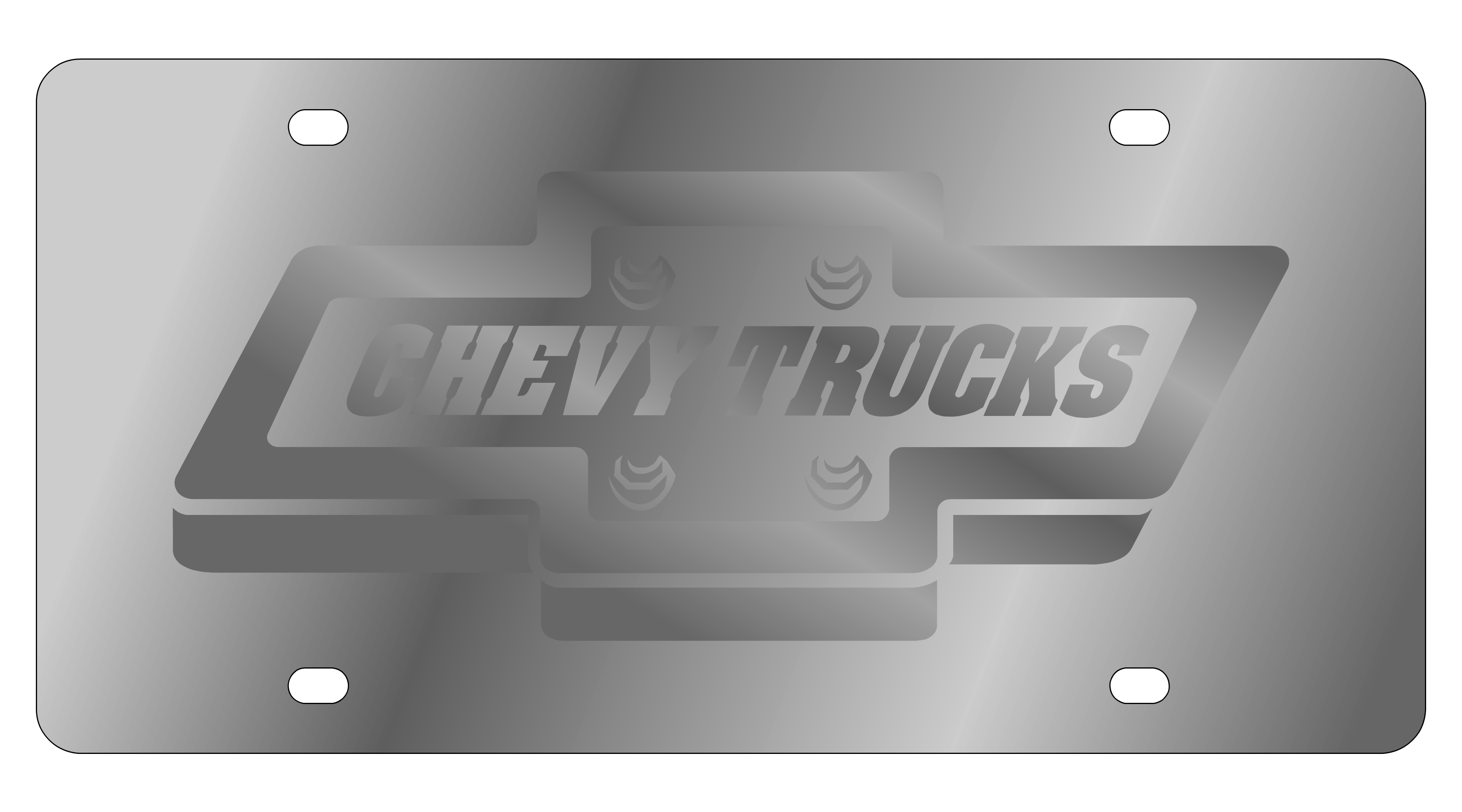 Chevrolet Retro Trucks Stainless Steel License Plate