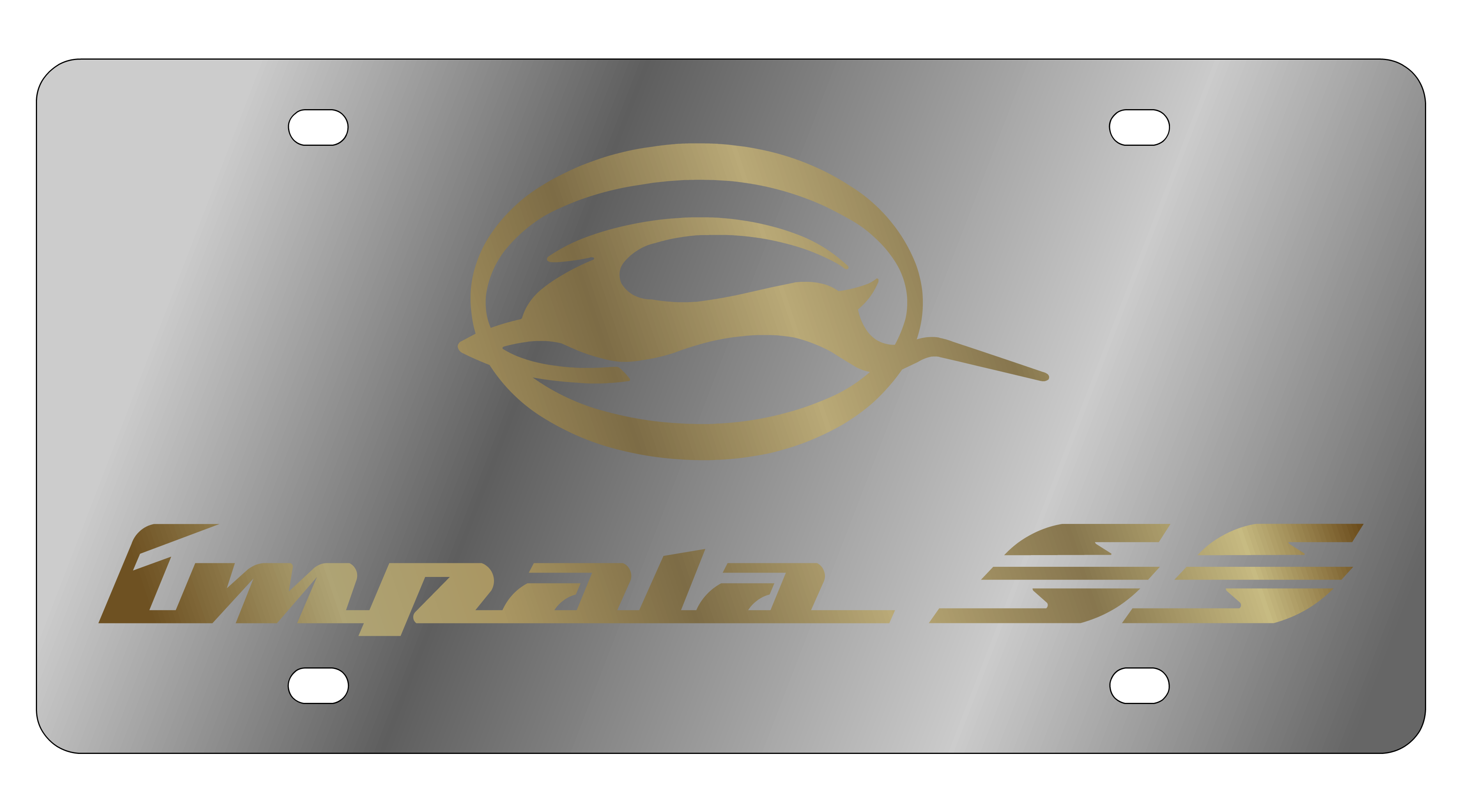 Chevrolet Impala SS Stainless Steel License Plate