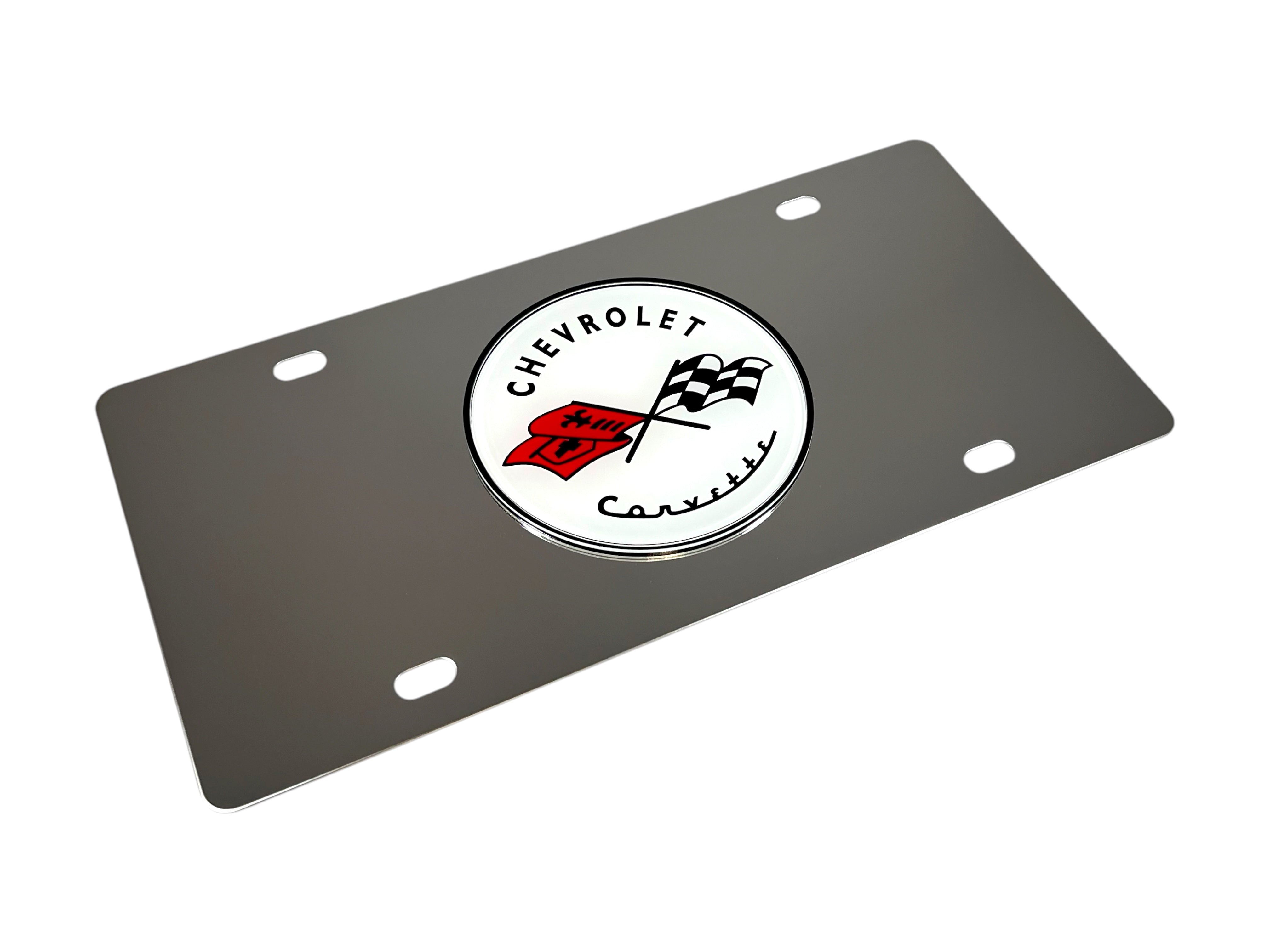 Classic Chevrolet Corvette Stainless Steel License Plate