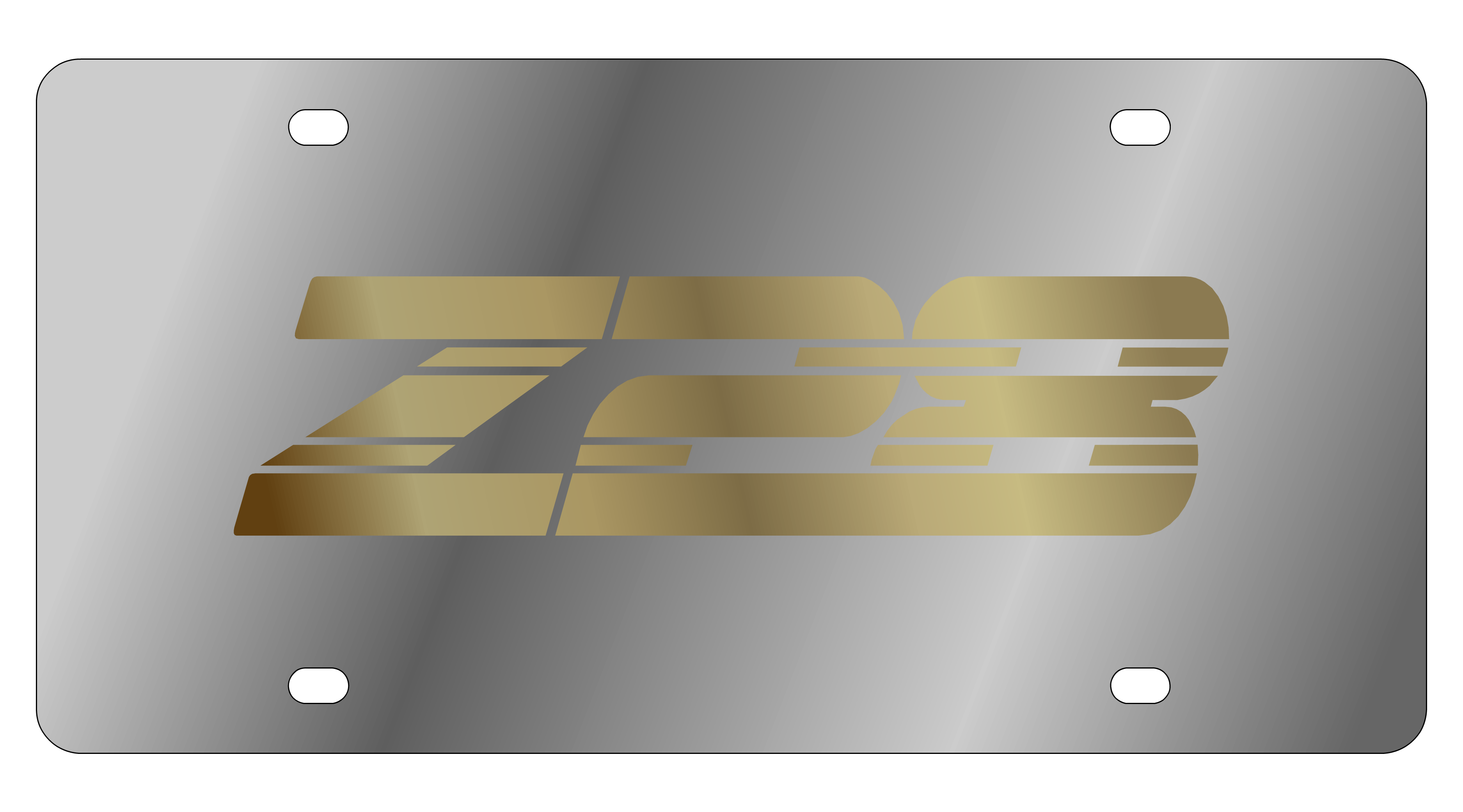 Chevrolet Camaro Z28 Stainless Steel License Plate