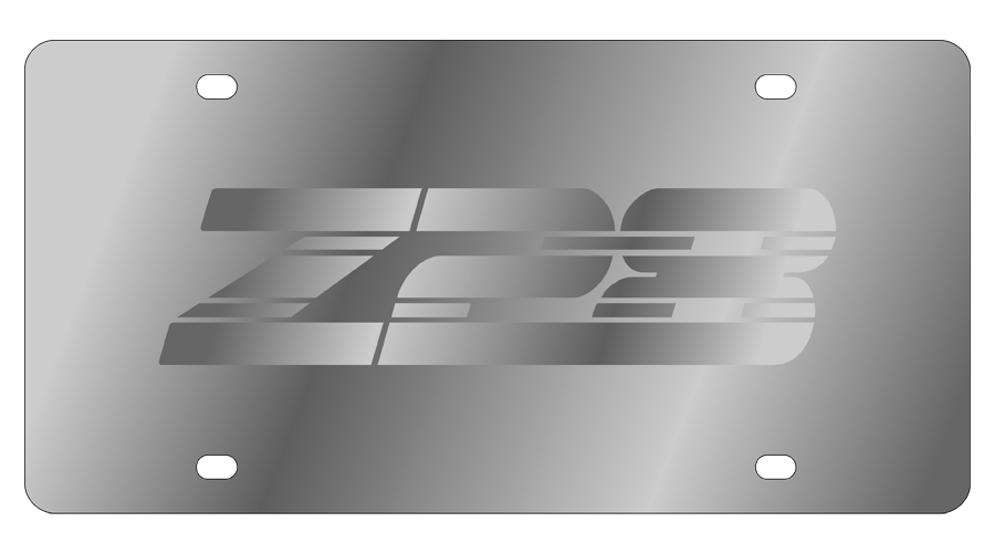 Chevrolet Camaro Z28 Stainless Steel License Plate