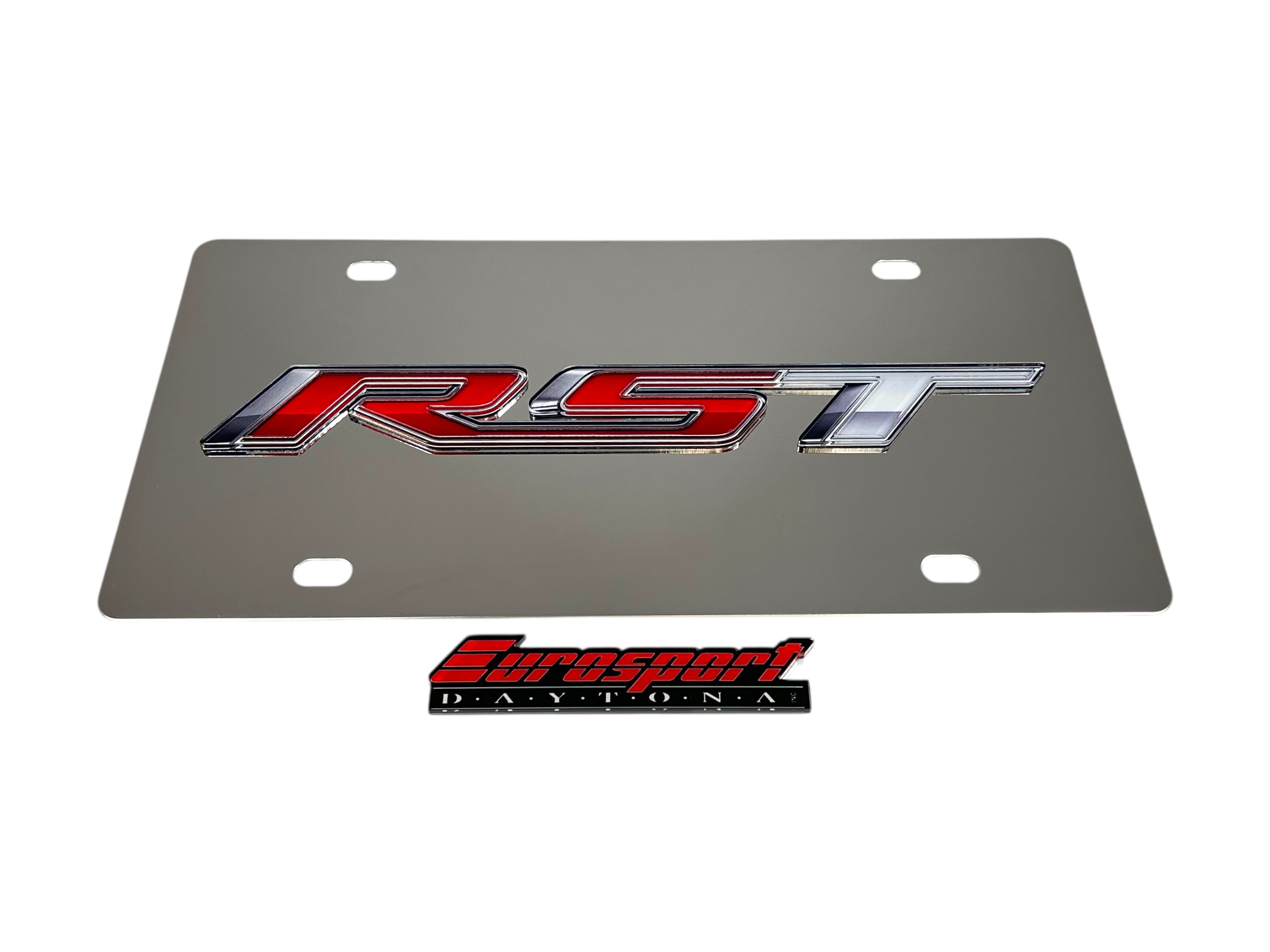 Chevrolet RST Stainless Steel License Plate