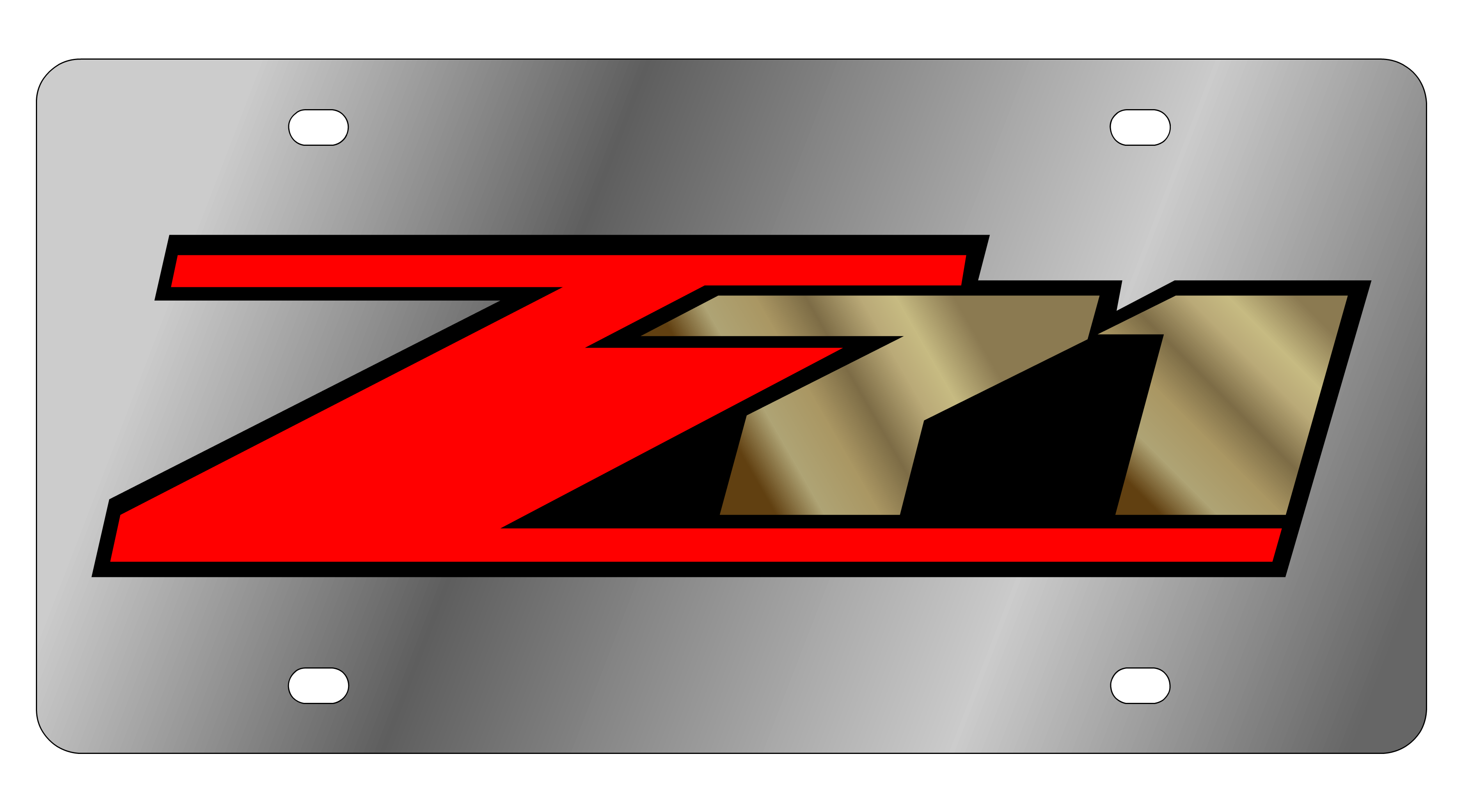 Chevrolet Z-71 Stainless Steel License Plate