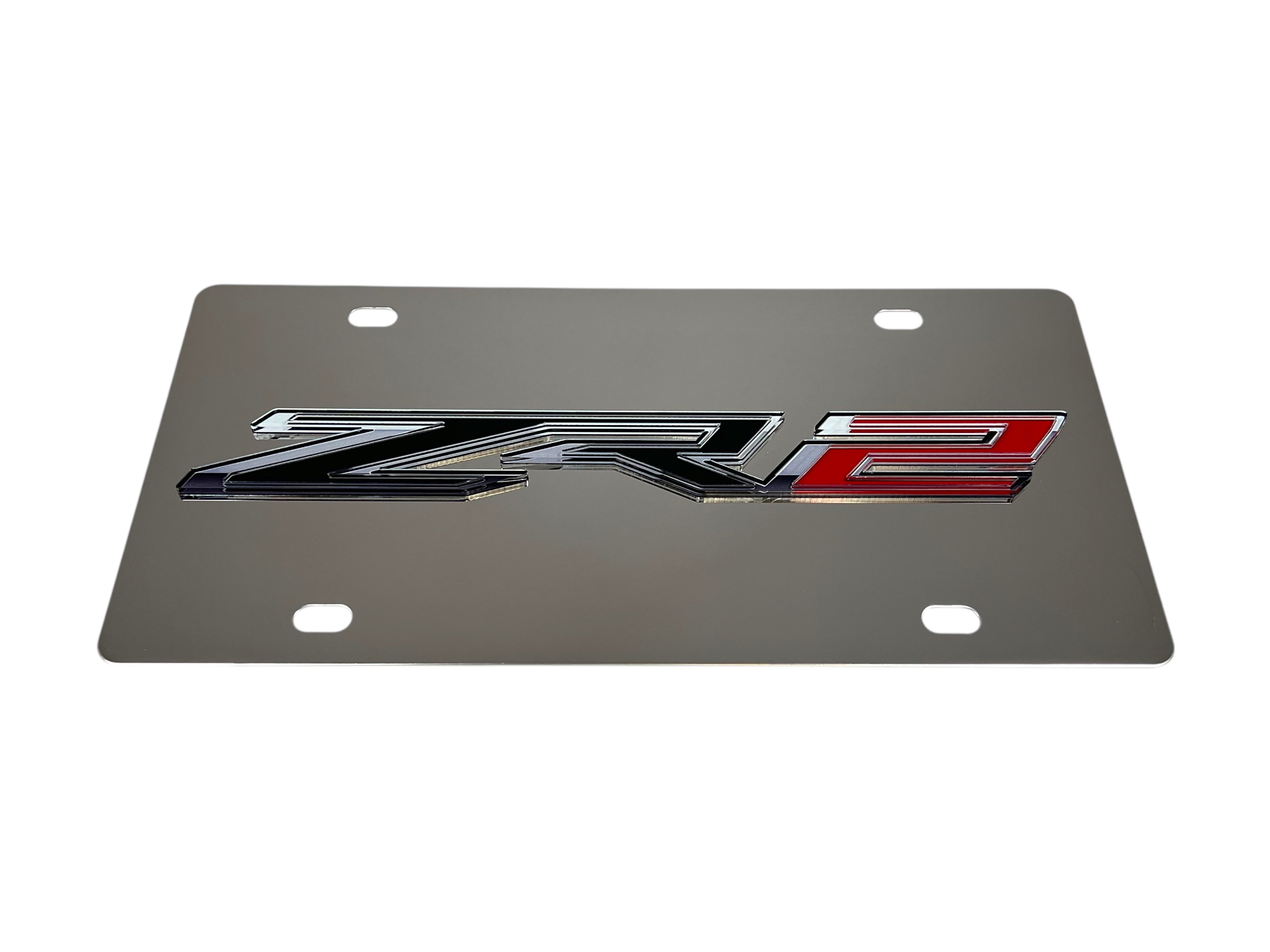 Chevrolet ZR2 Stainless Steel License Plate