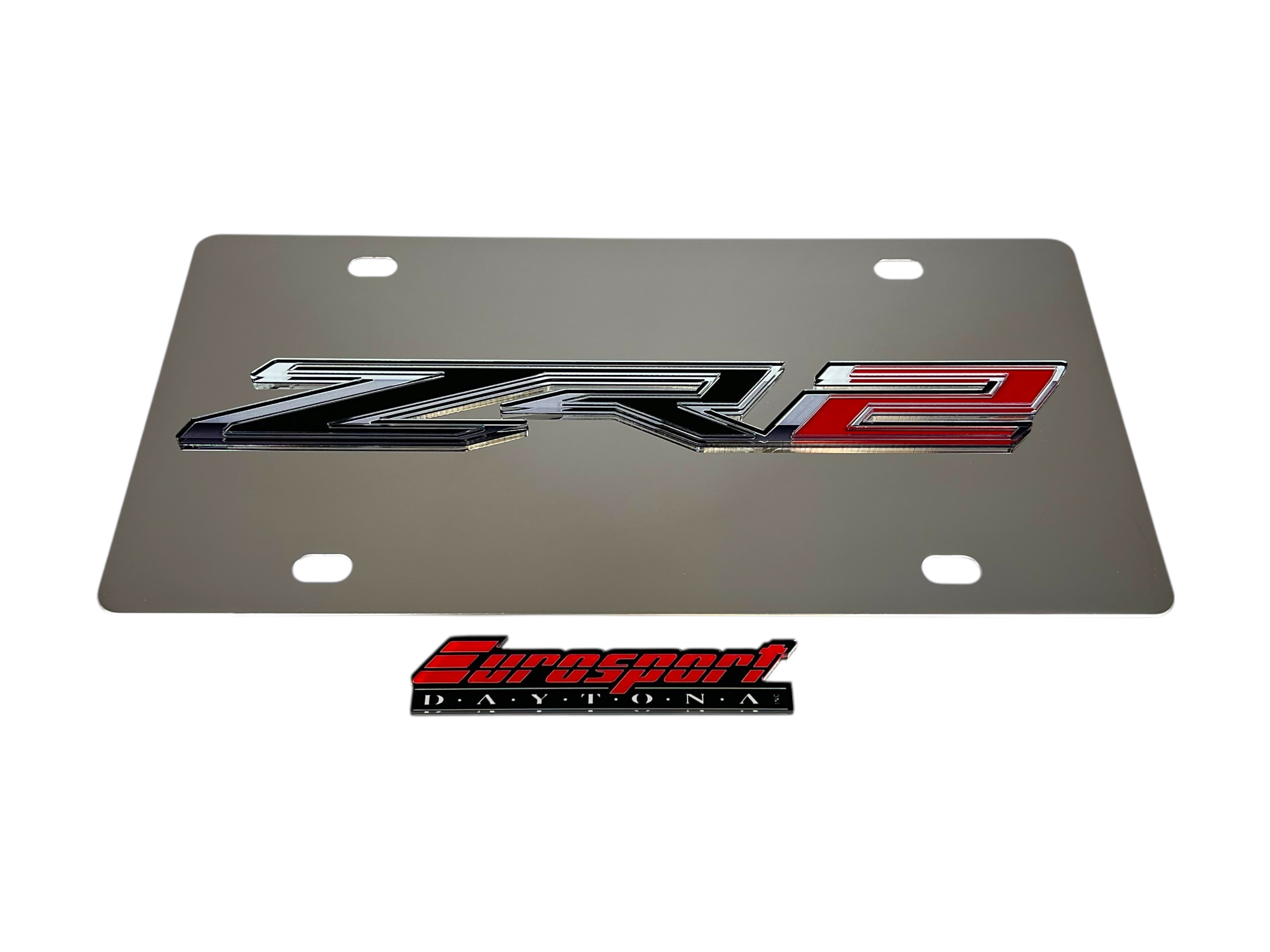 Chevrolet ZR2 Stainless Steel License Plate