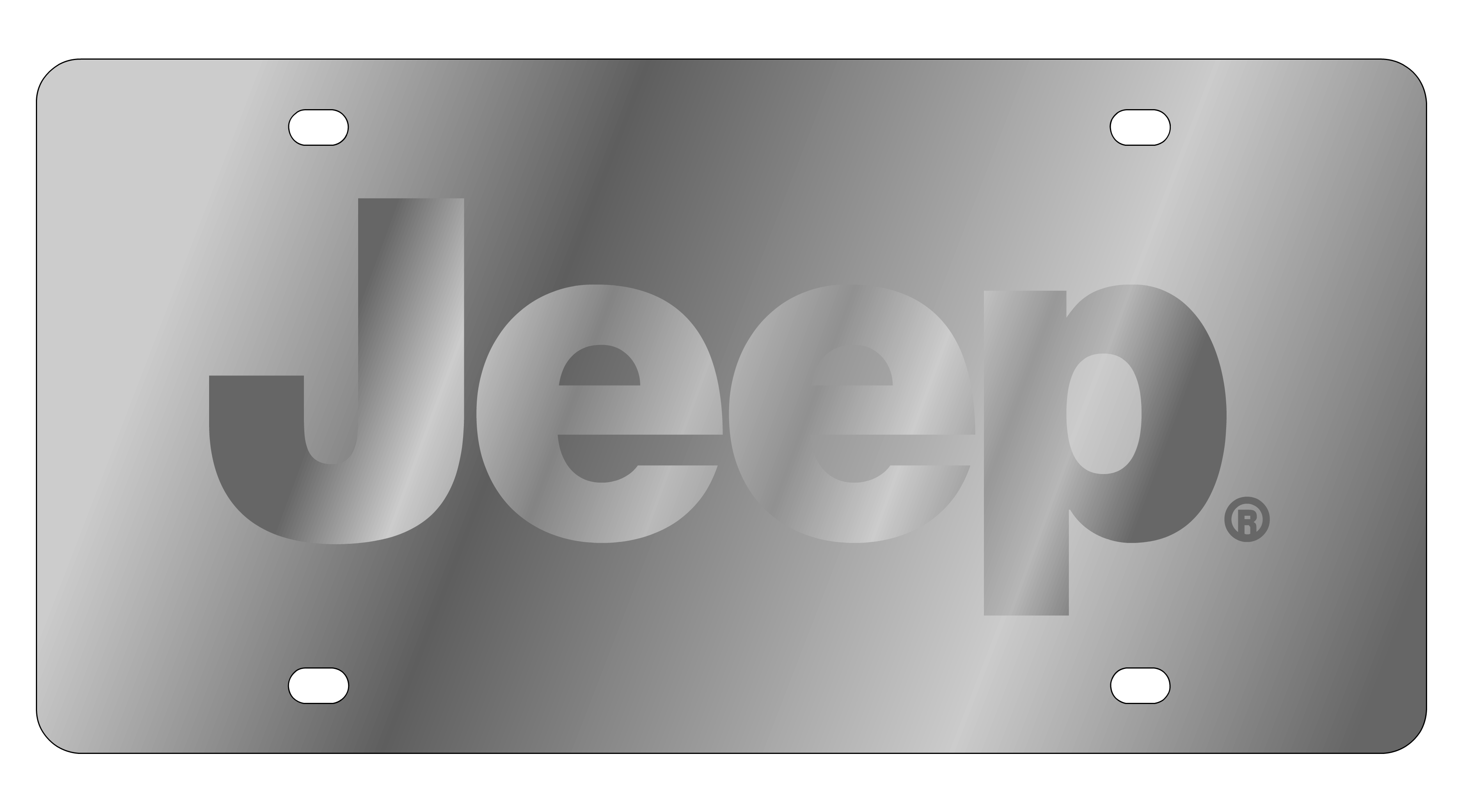 Jeep Stainless Steel License Plate