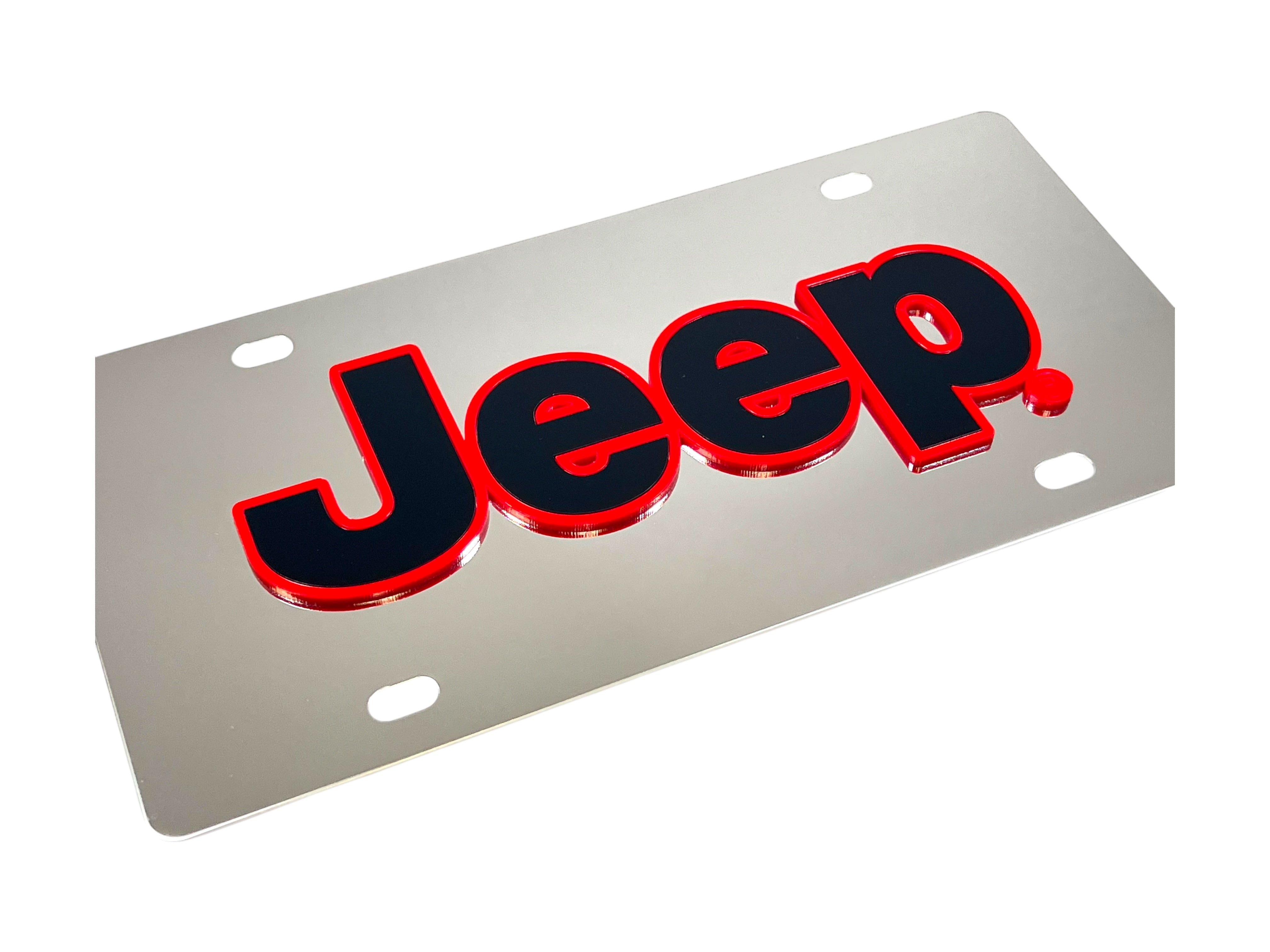 Jeep Stainless Steel License Plate