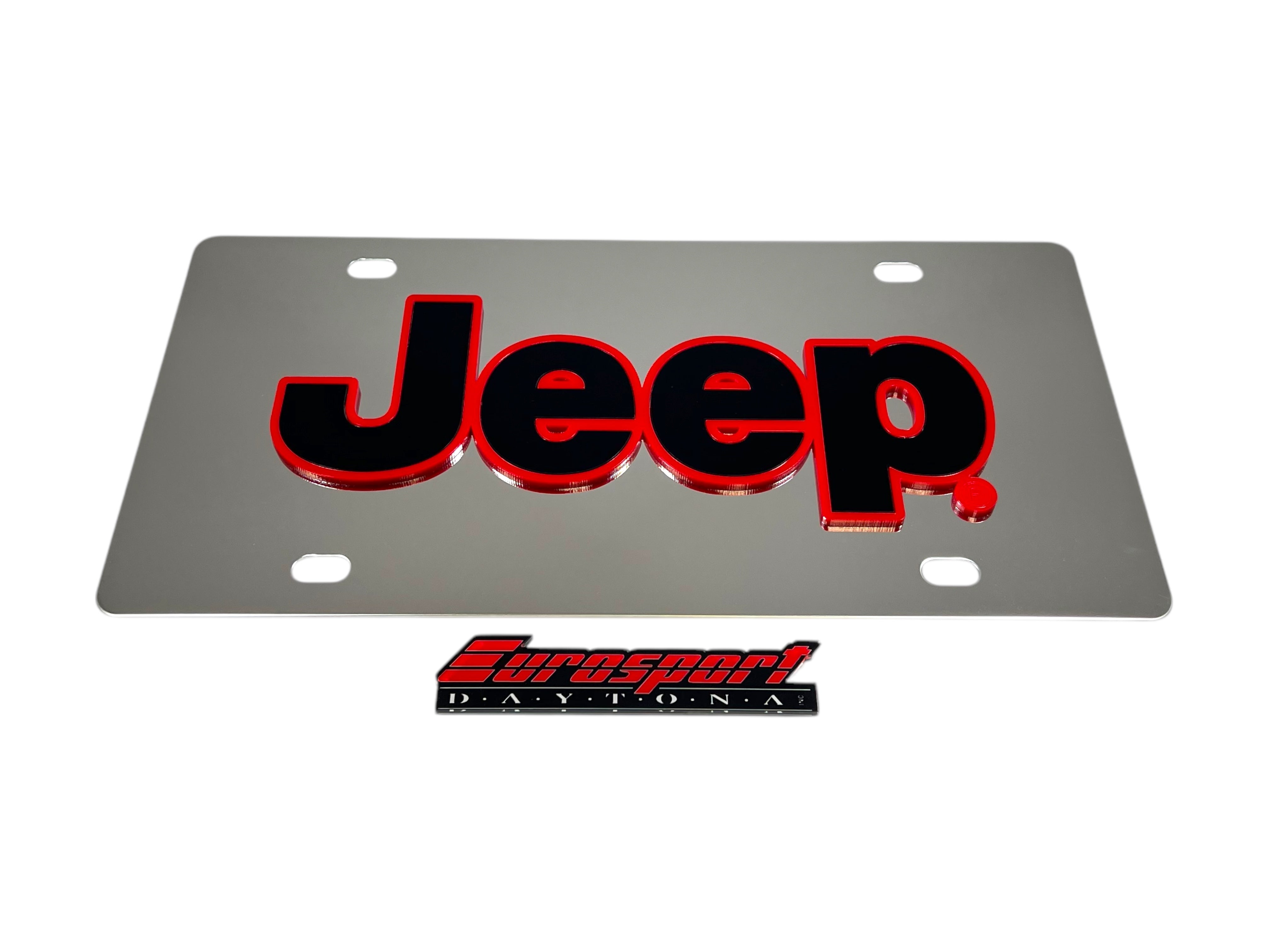 Jeep Stainless Steel License Plate
