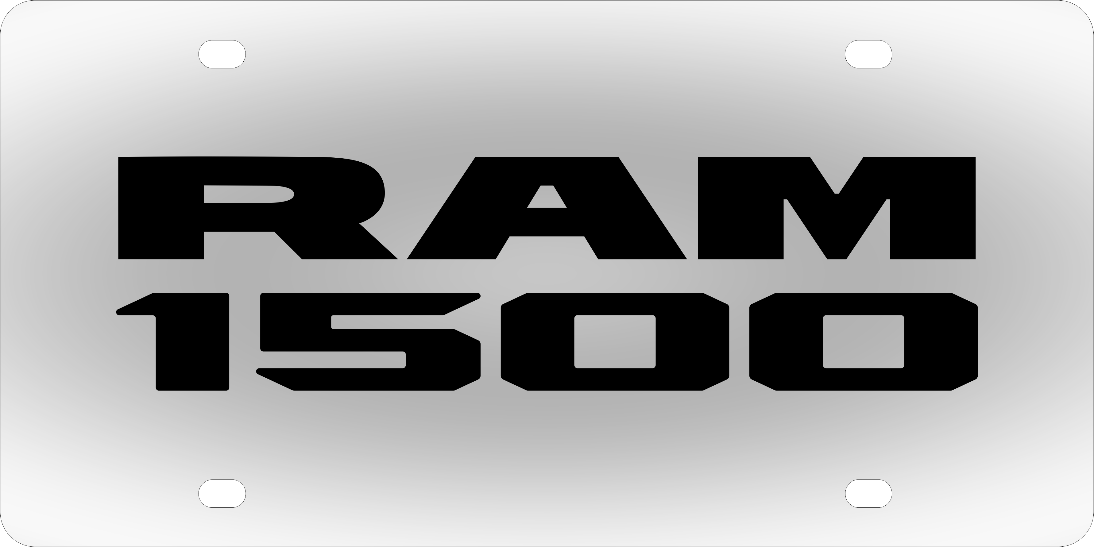 Ram 1500 Stainless Steel License Plate