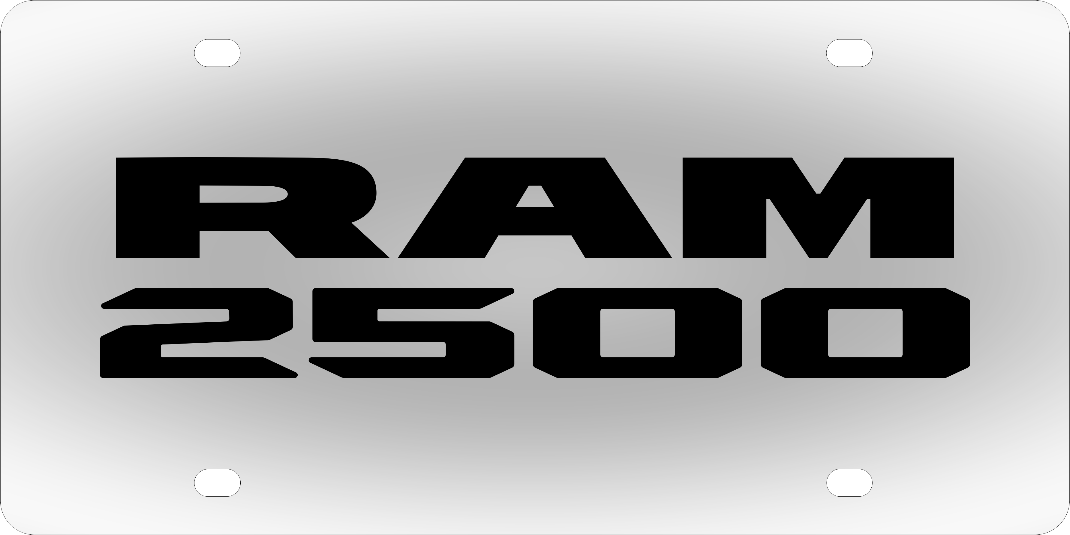 Ram 2500 Stainless Steel License Plate