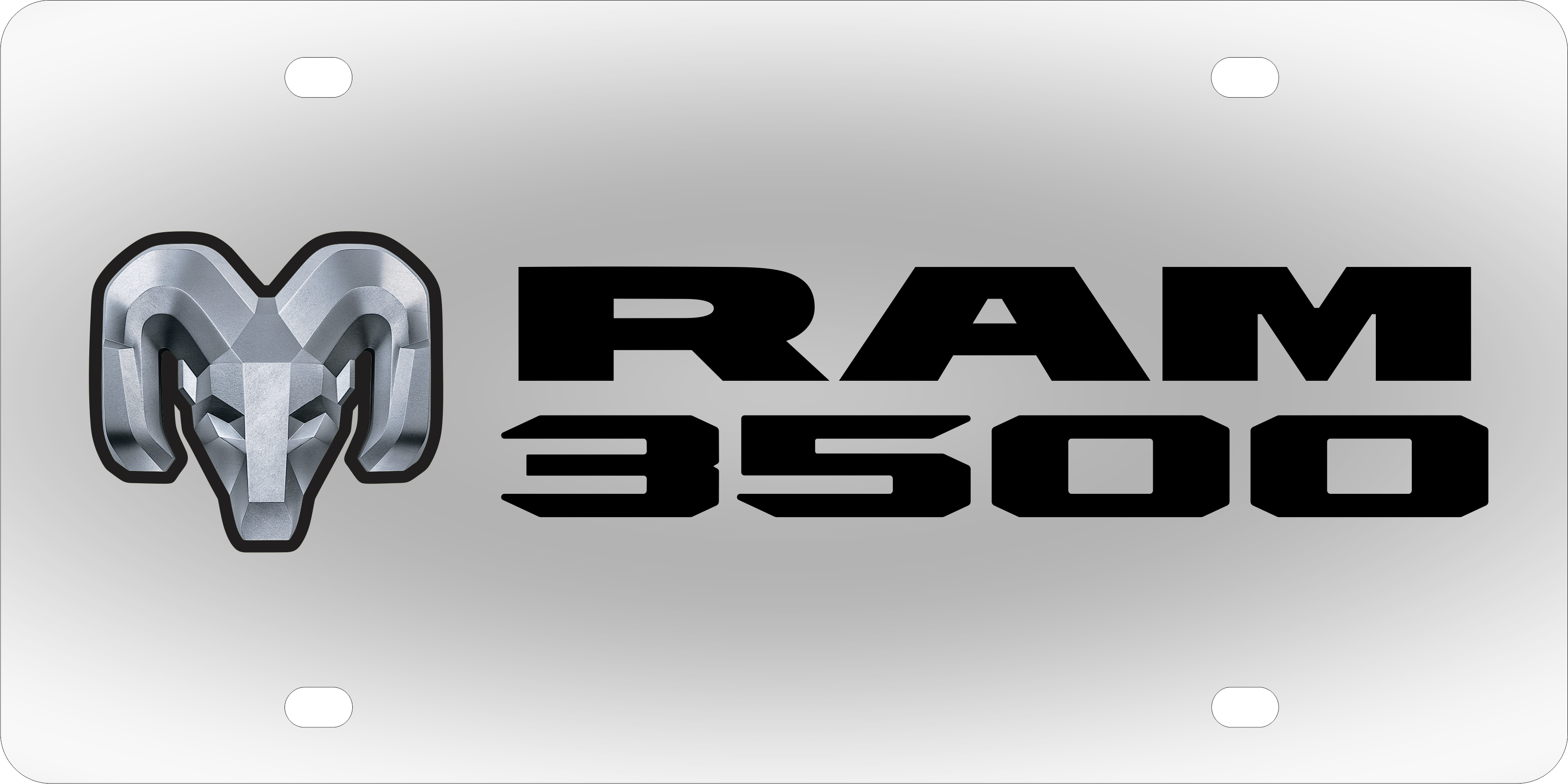 Ram 3500 Stainless Steel License Plate
