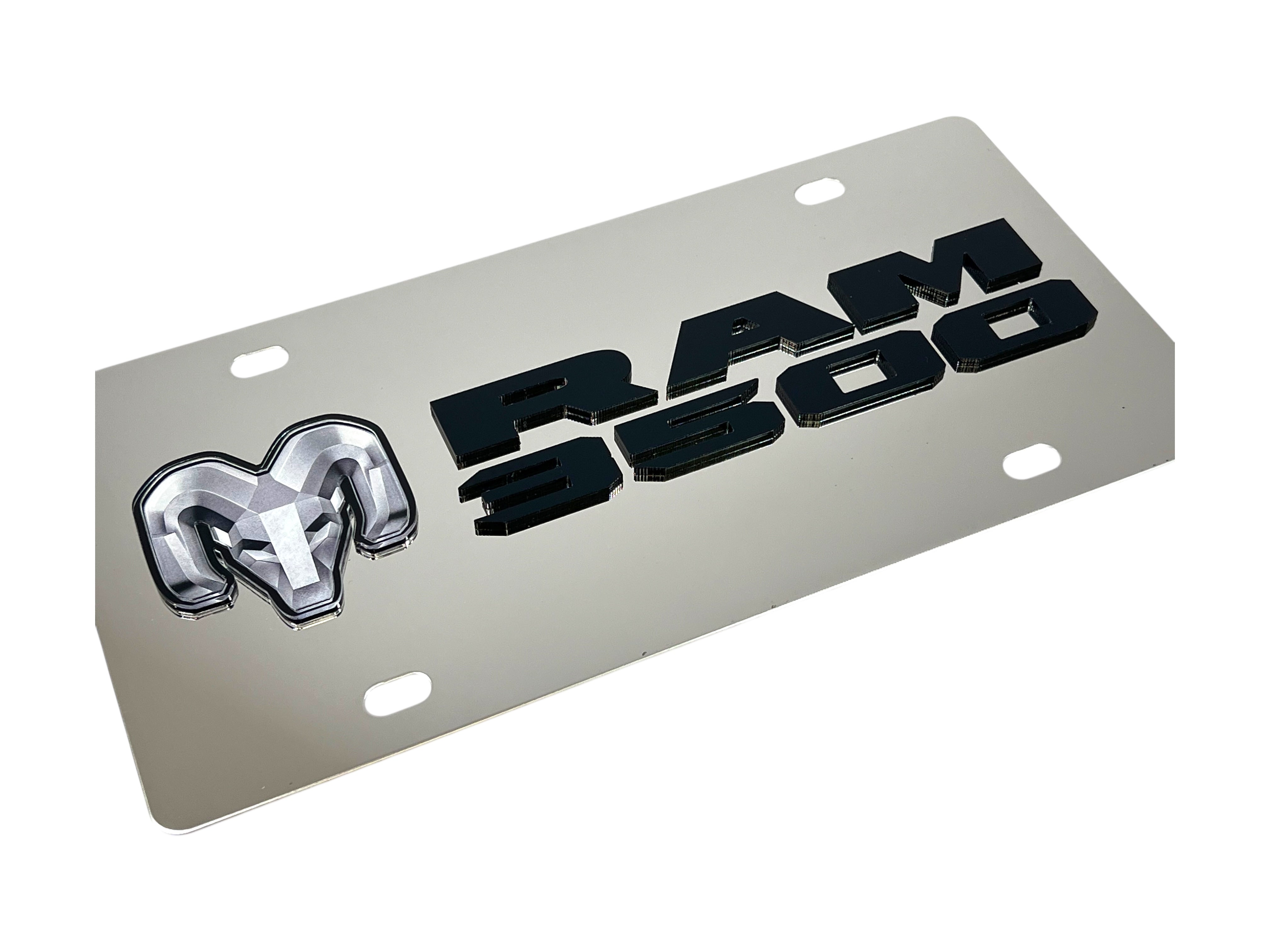 Ram 3500 Stainless Steel License Plate