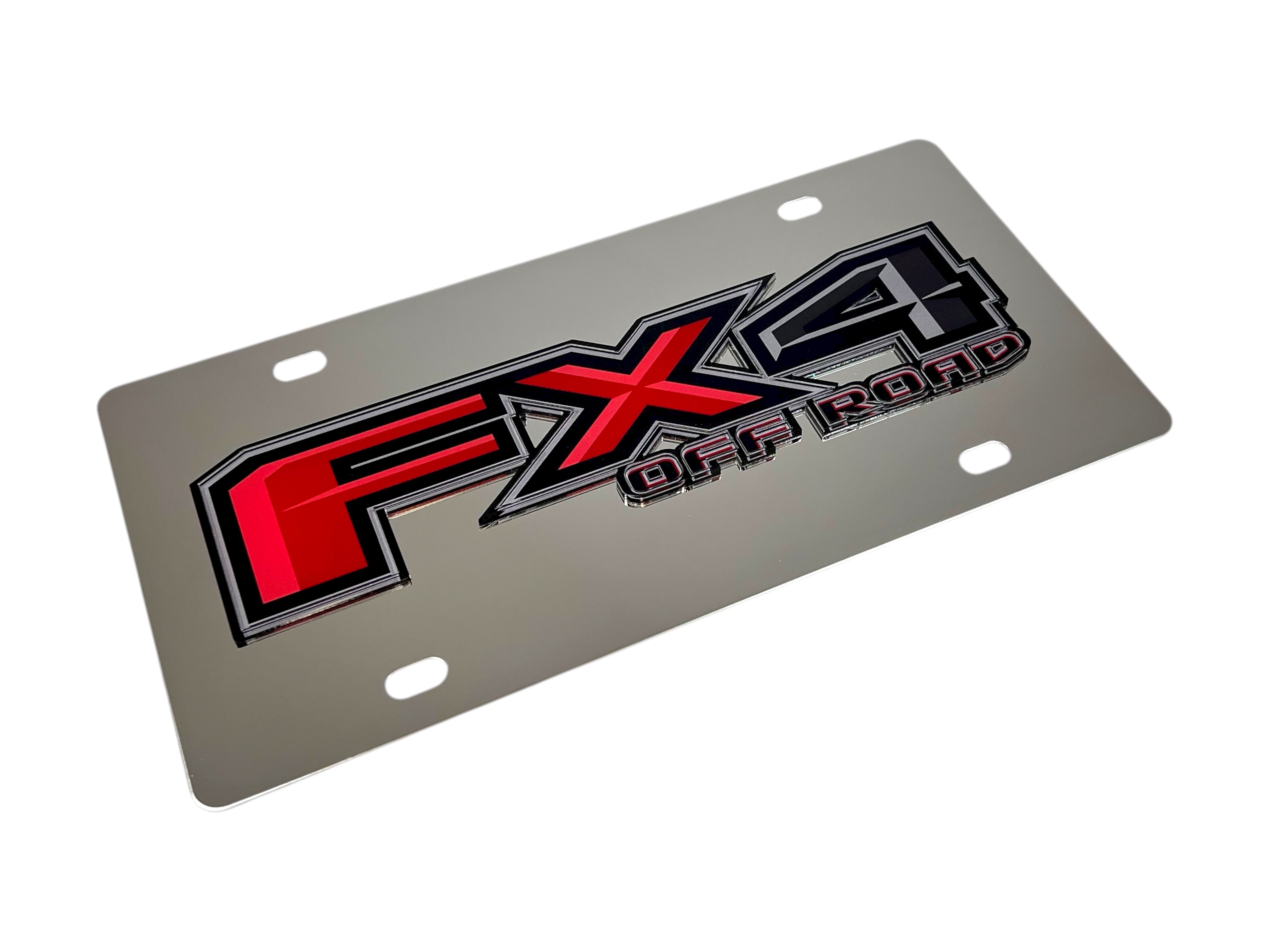 Ford FX4 Stainless Steel License Plate