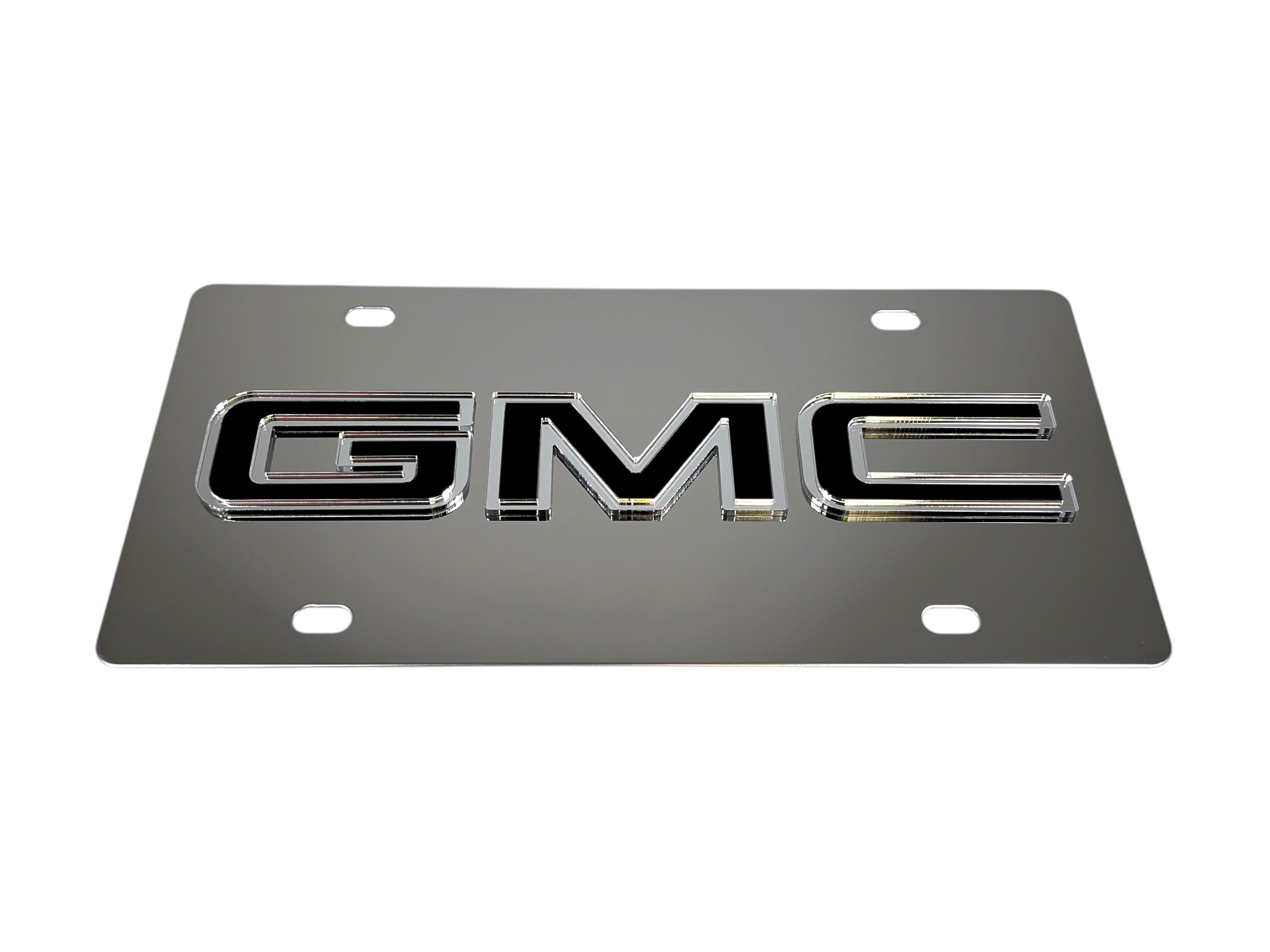 GMC Stainless Steel License Plate