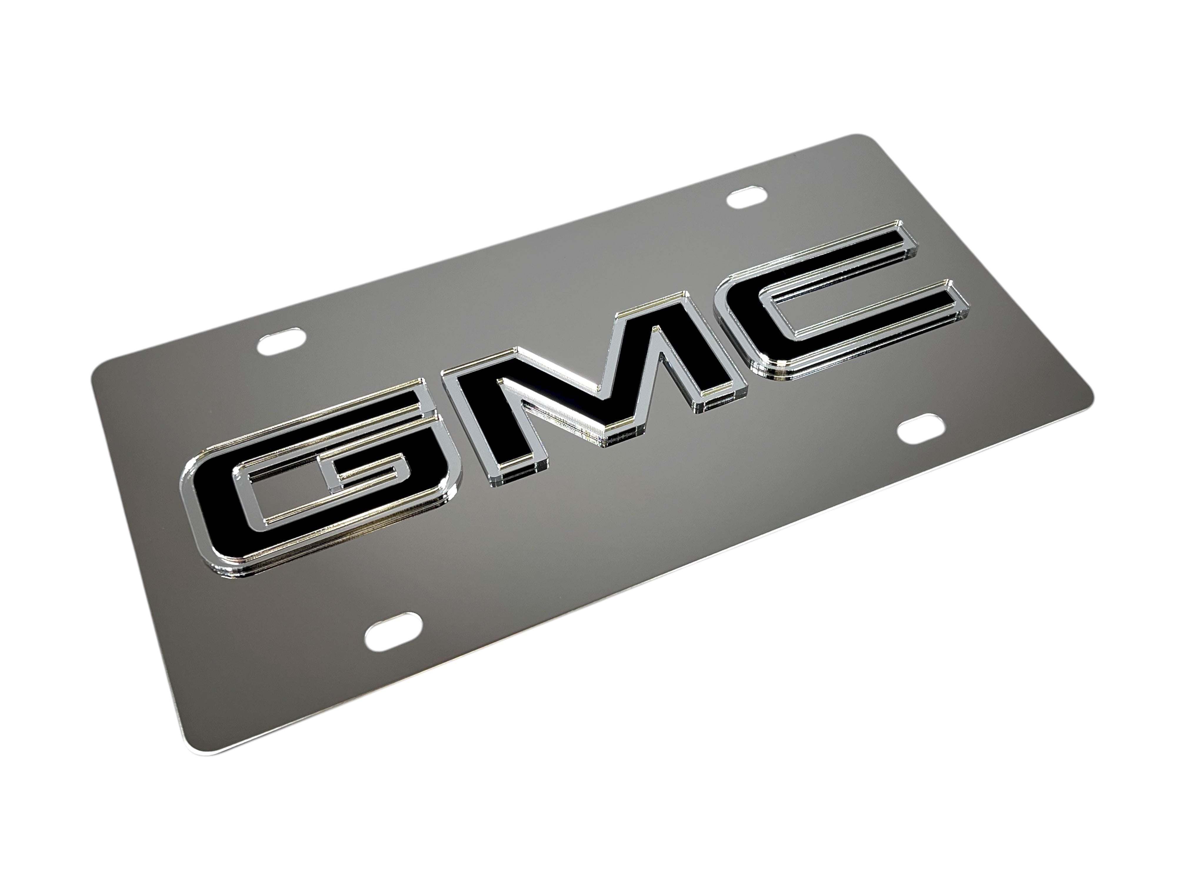 GMC Stainless Steel License Plate