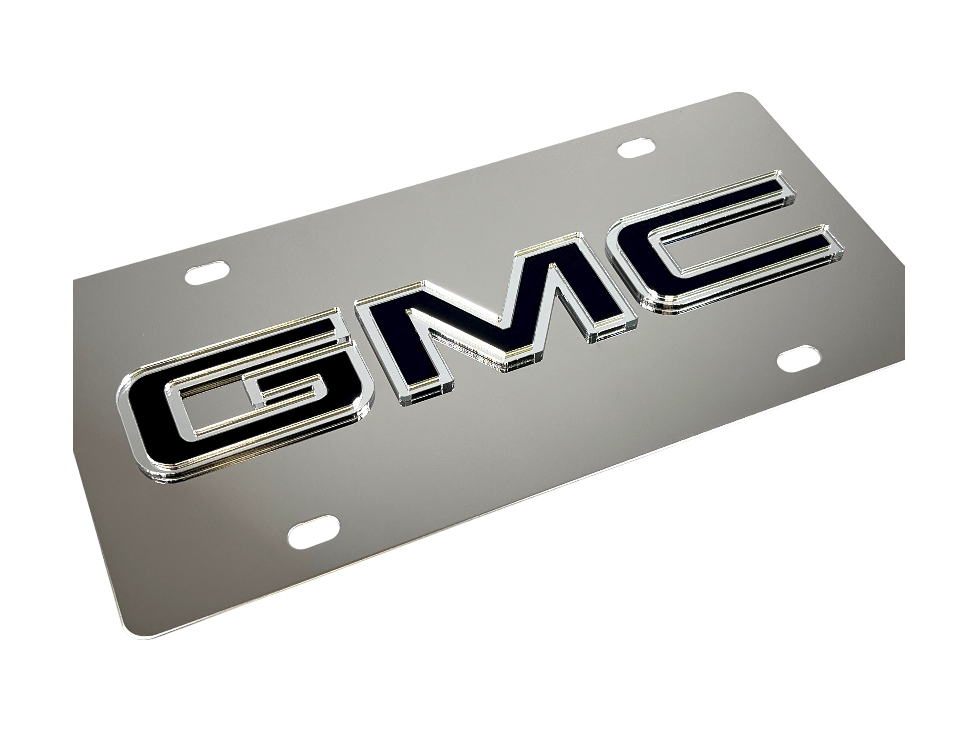 GMC Stainless Steel License Plate