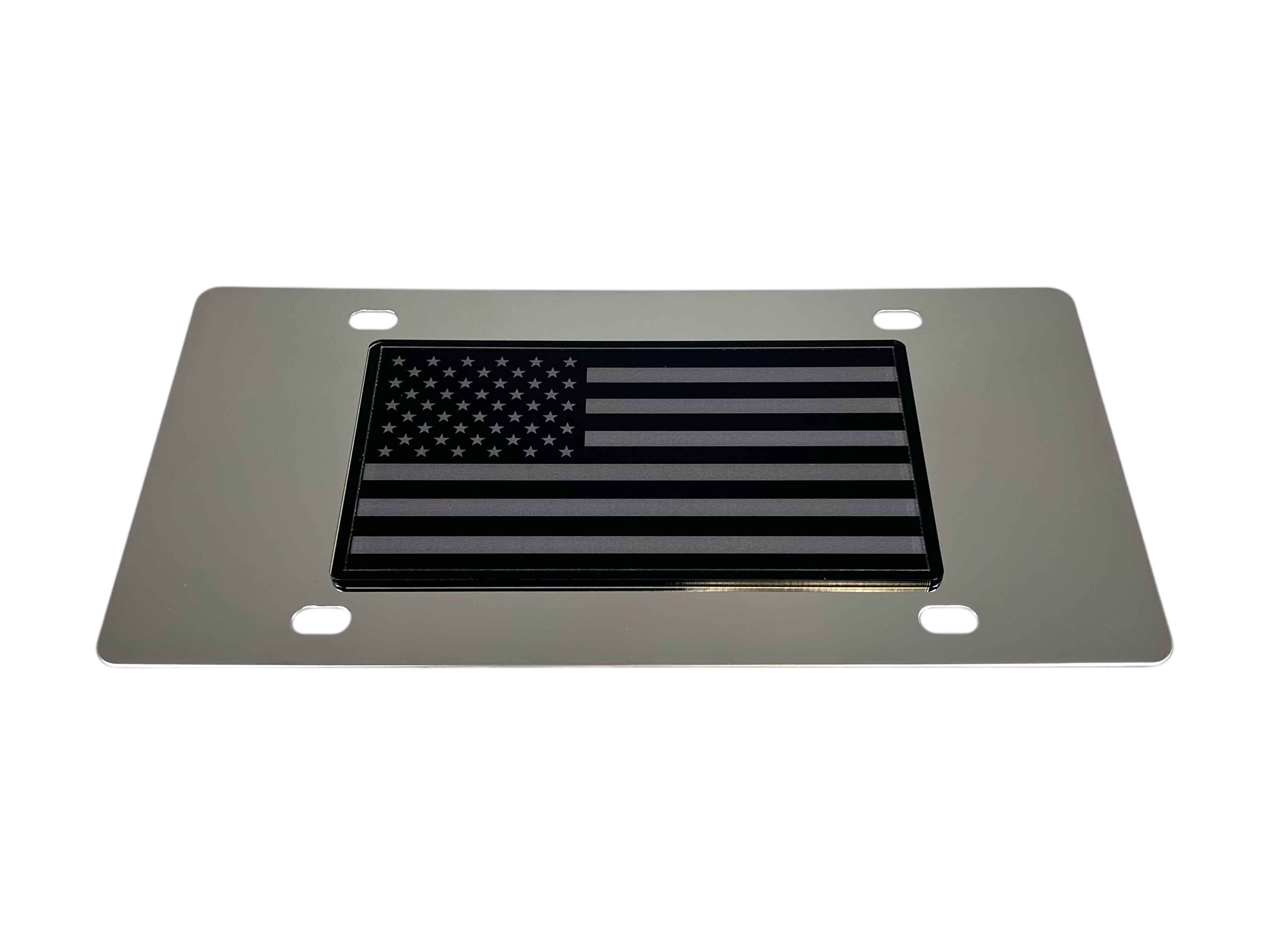 American Flag Full 50 Star License Plate