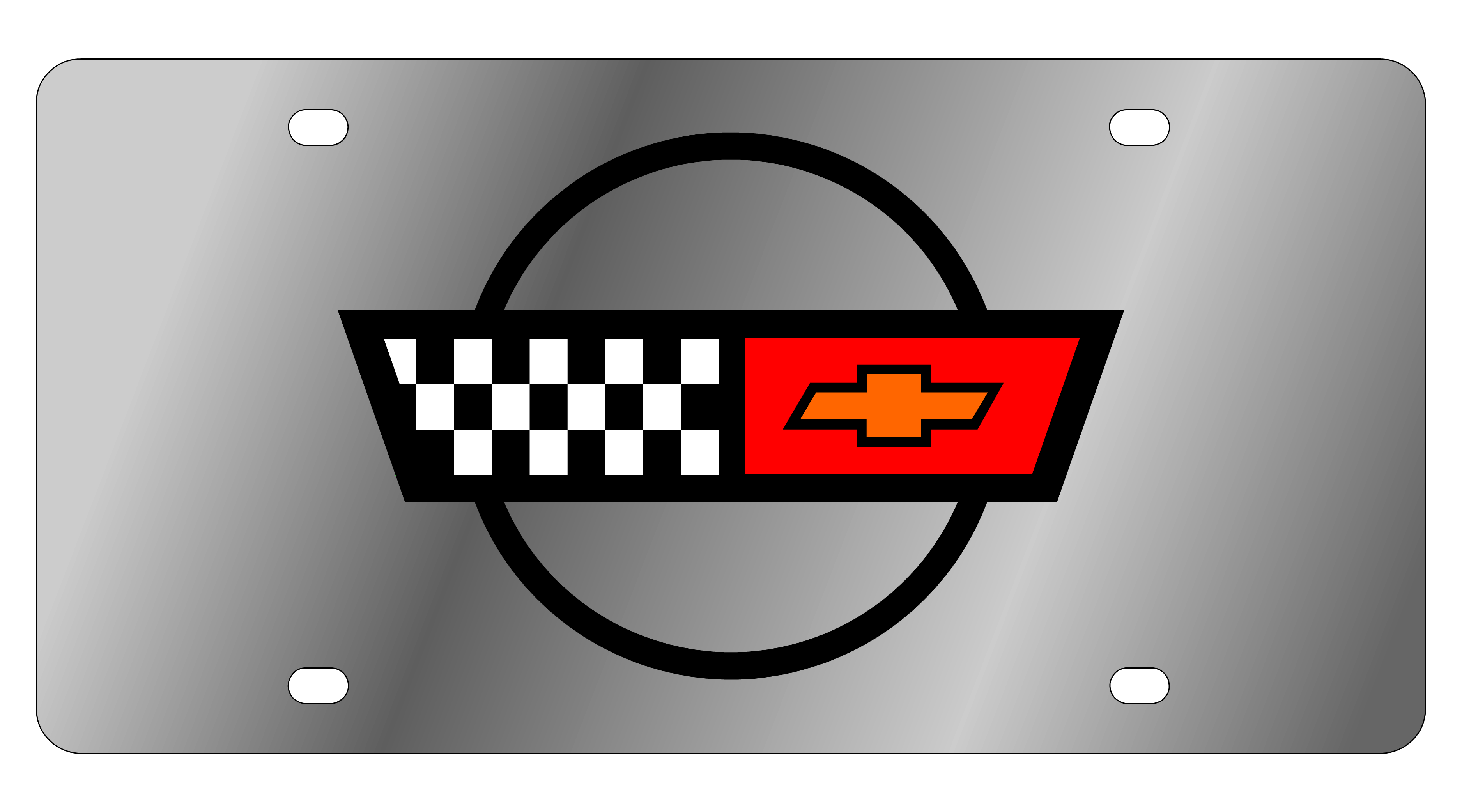 Chevrolet Corvette C4 Acrylic License Plate
