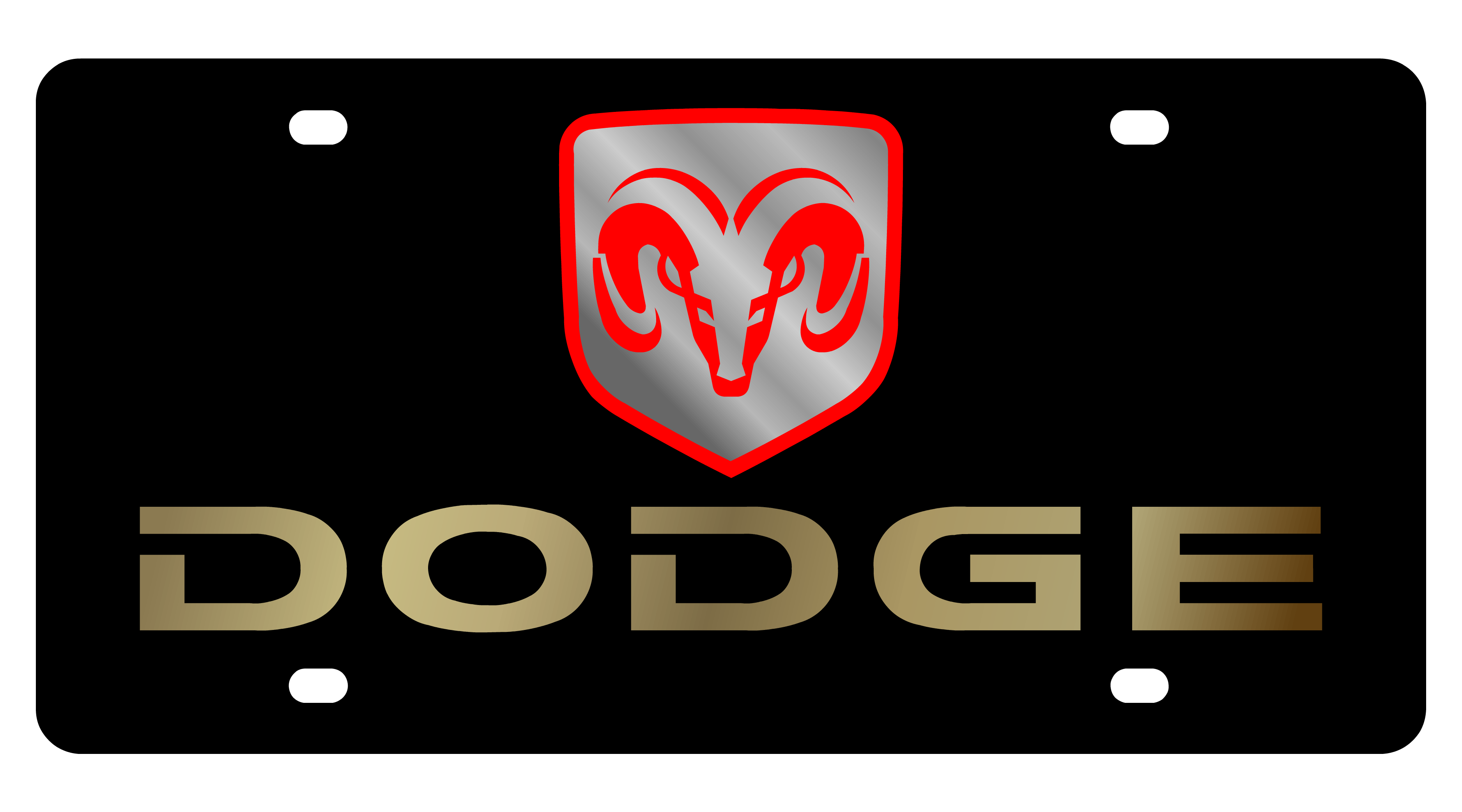 Dodge Acrylic License Plate