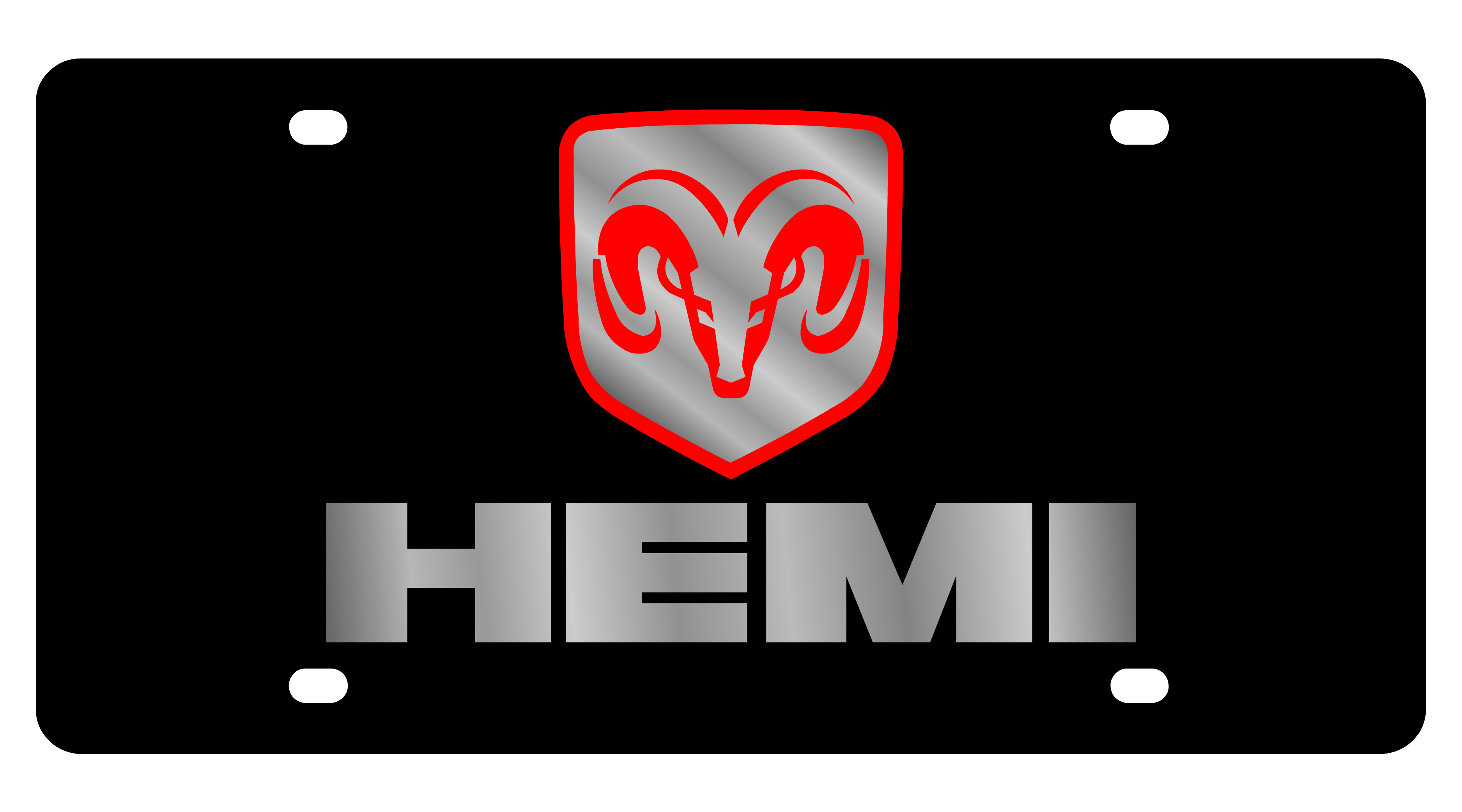 Dodge Hemi Acrylic License Plate