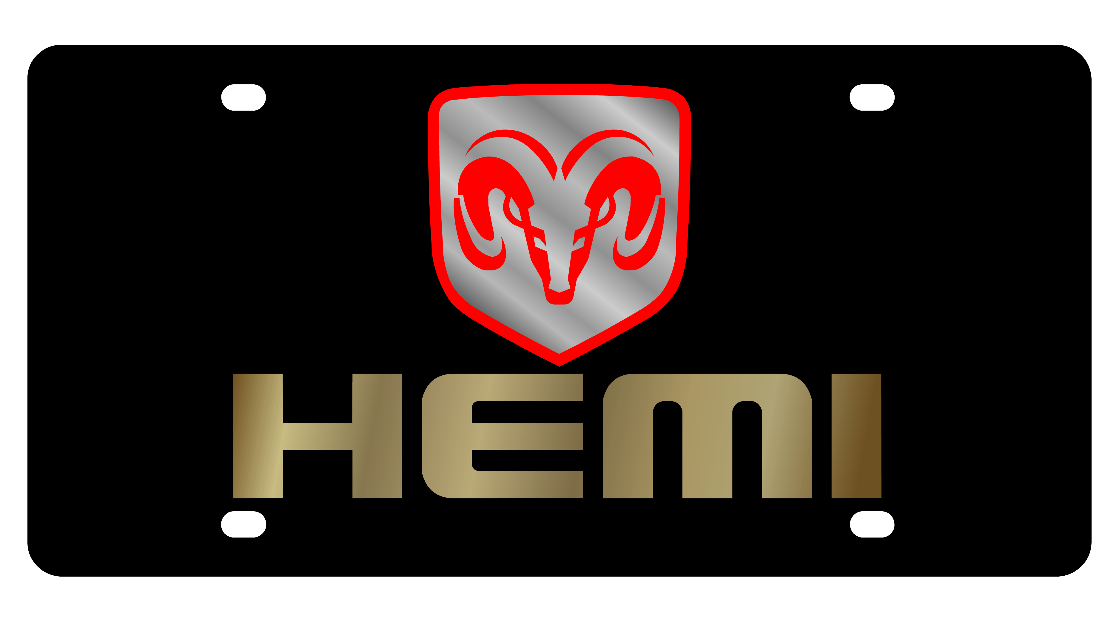 Dodge Hemi Acrylic License Plate