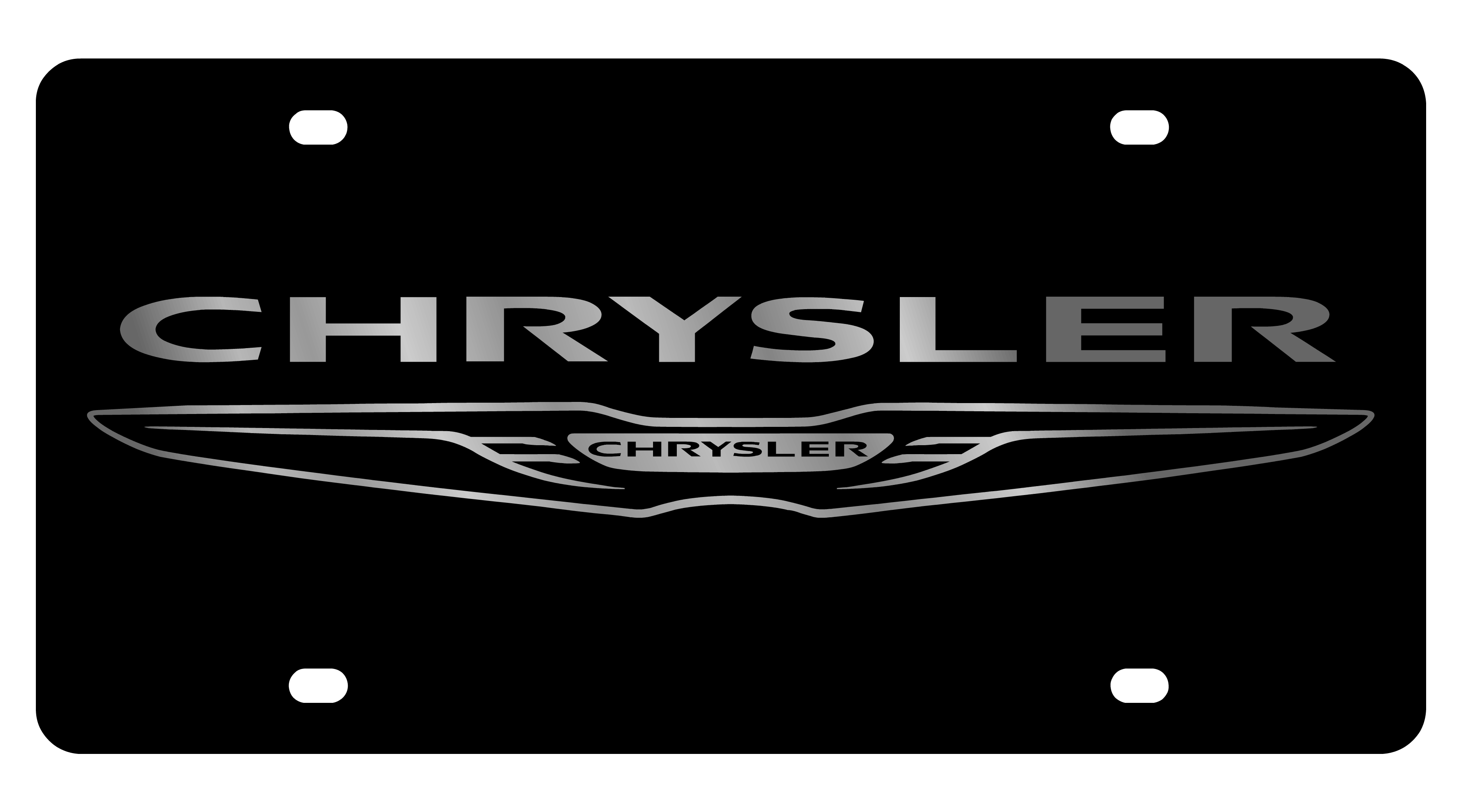 2009 Chrysler Acrylic License Plate