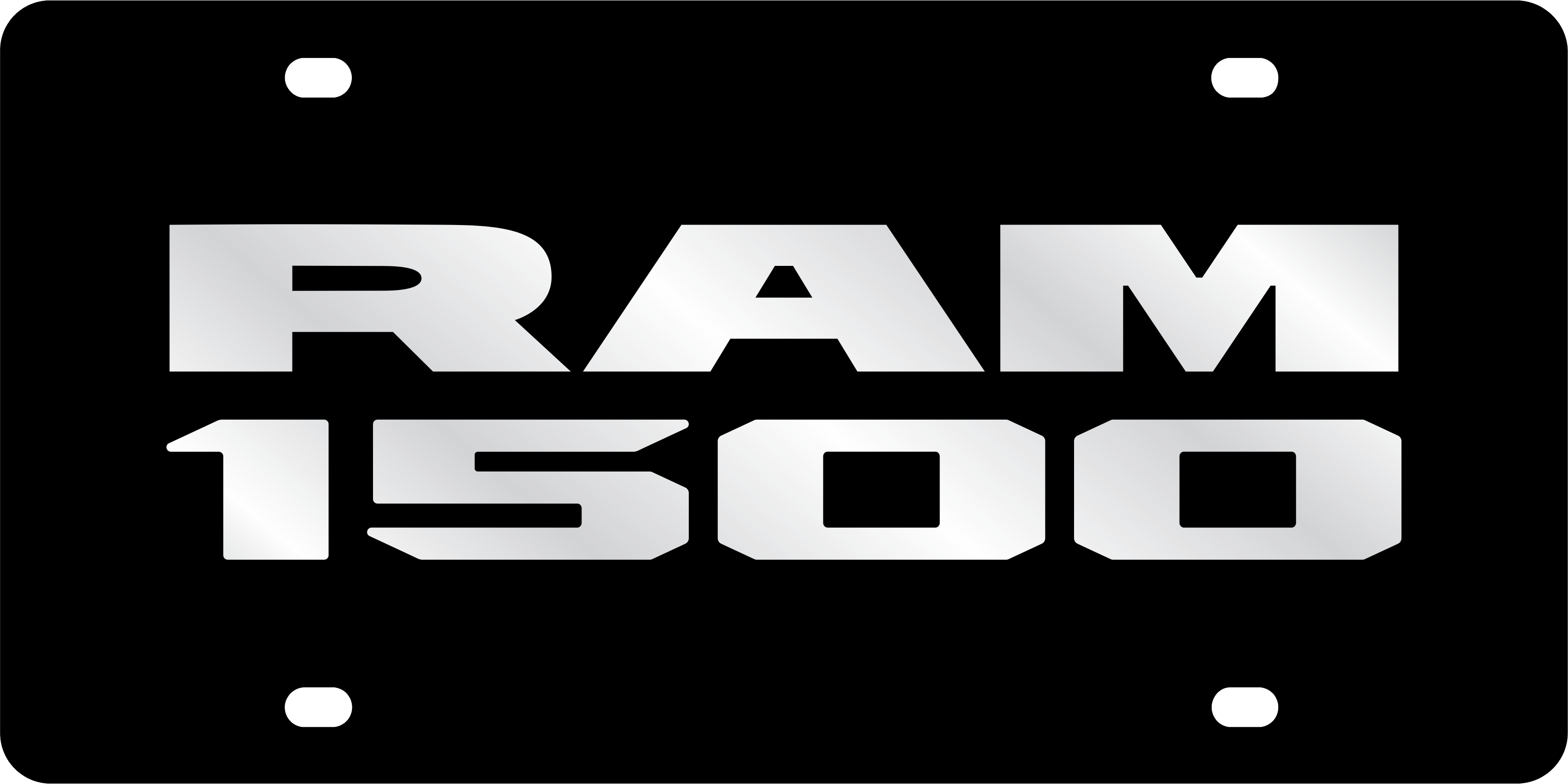 Ram 1500 Acrylic License Plate