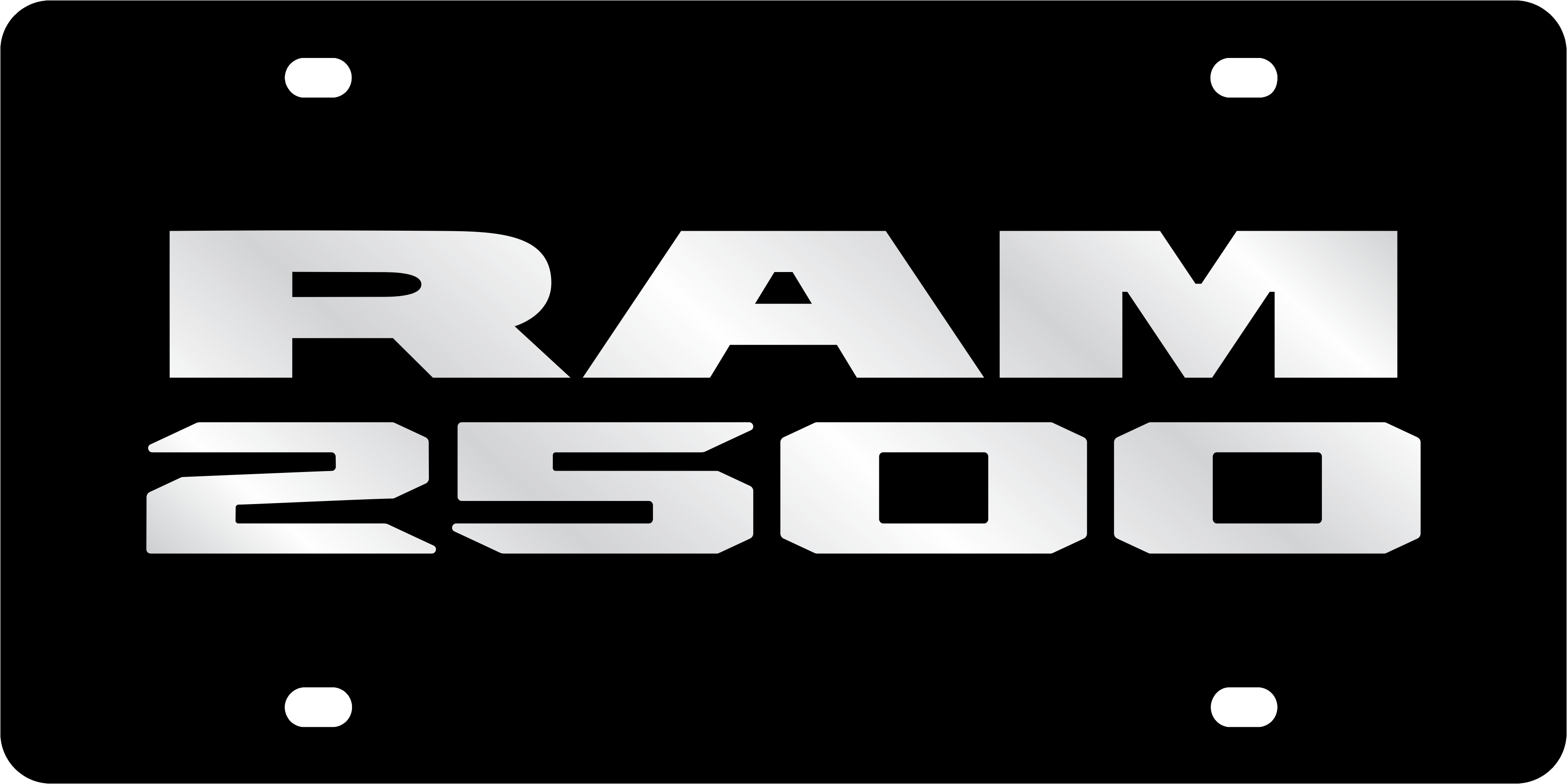 Ram 2500 Acrylic License Plate