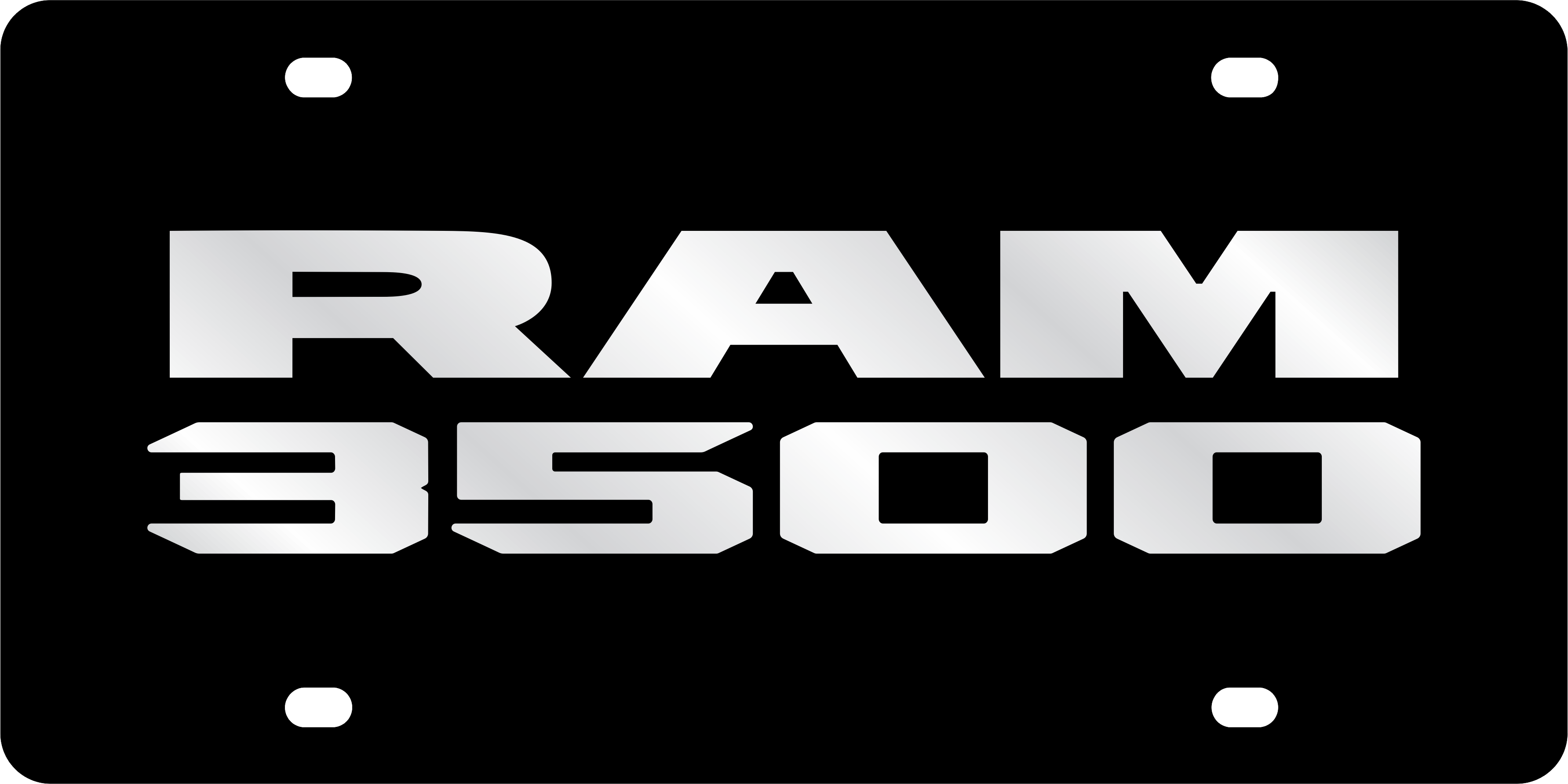 Ram 3500 Acrylic License Plate