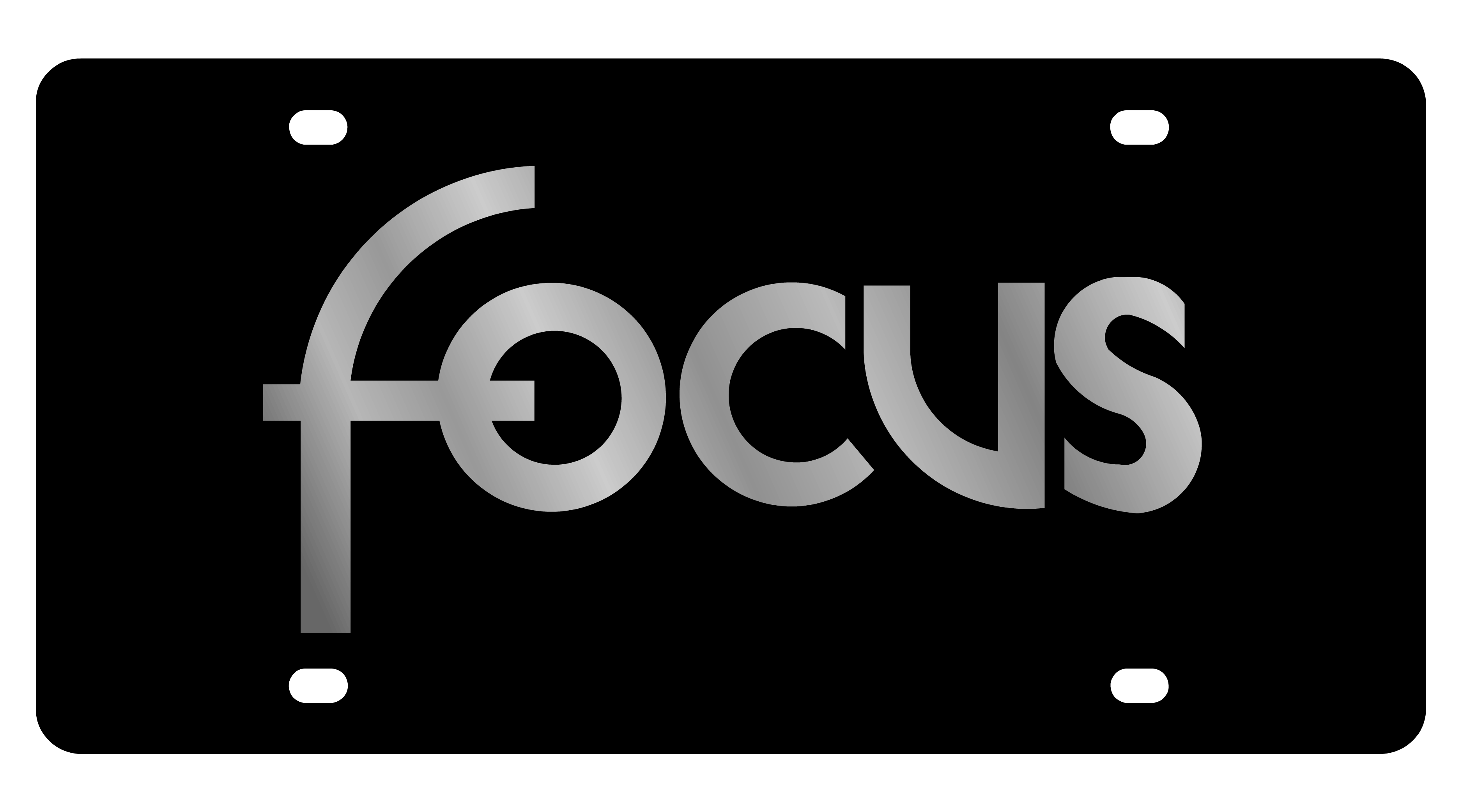 Ford Focus Acrylic License Plate