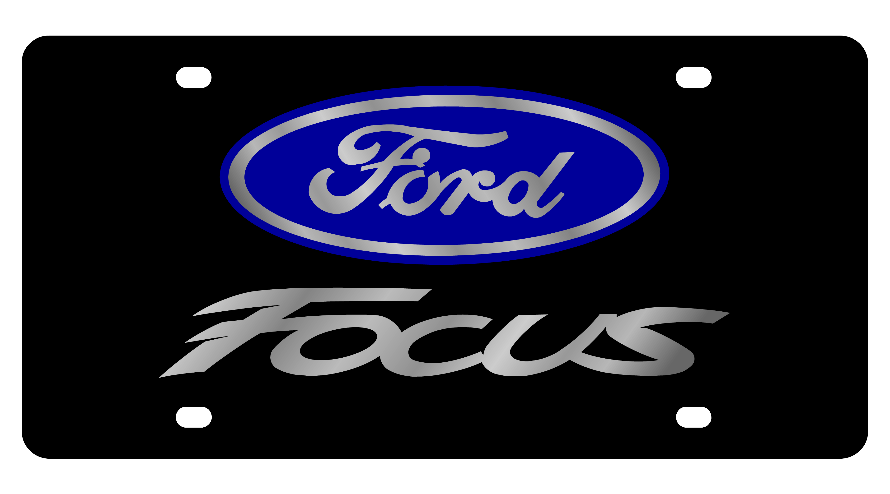 Ford Focus Acrylic License Plate