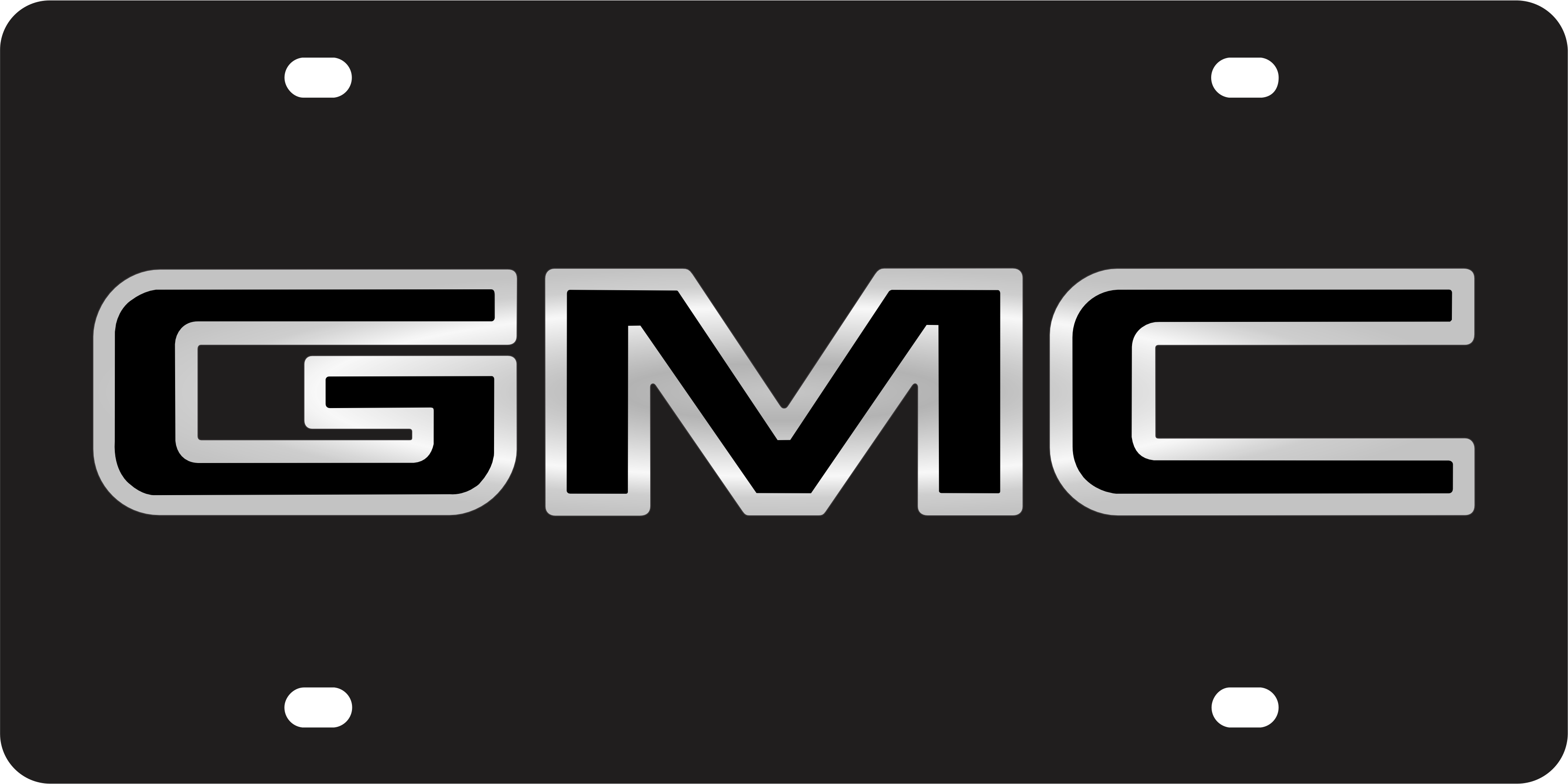 GMC Acrylic License Plate