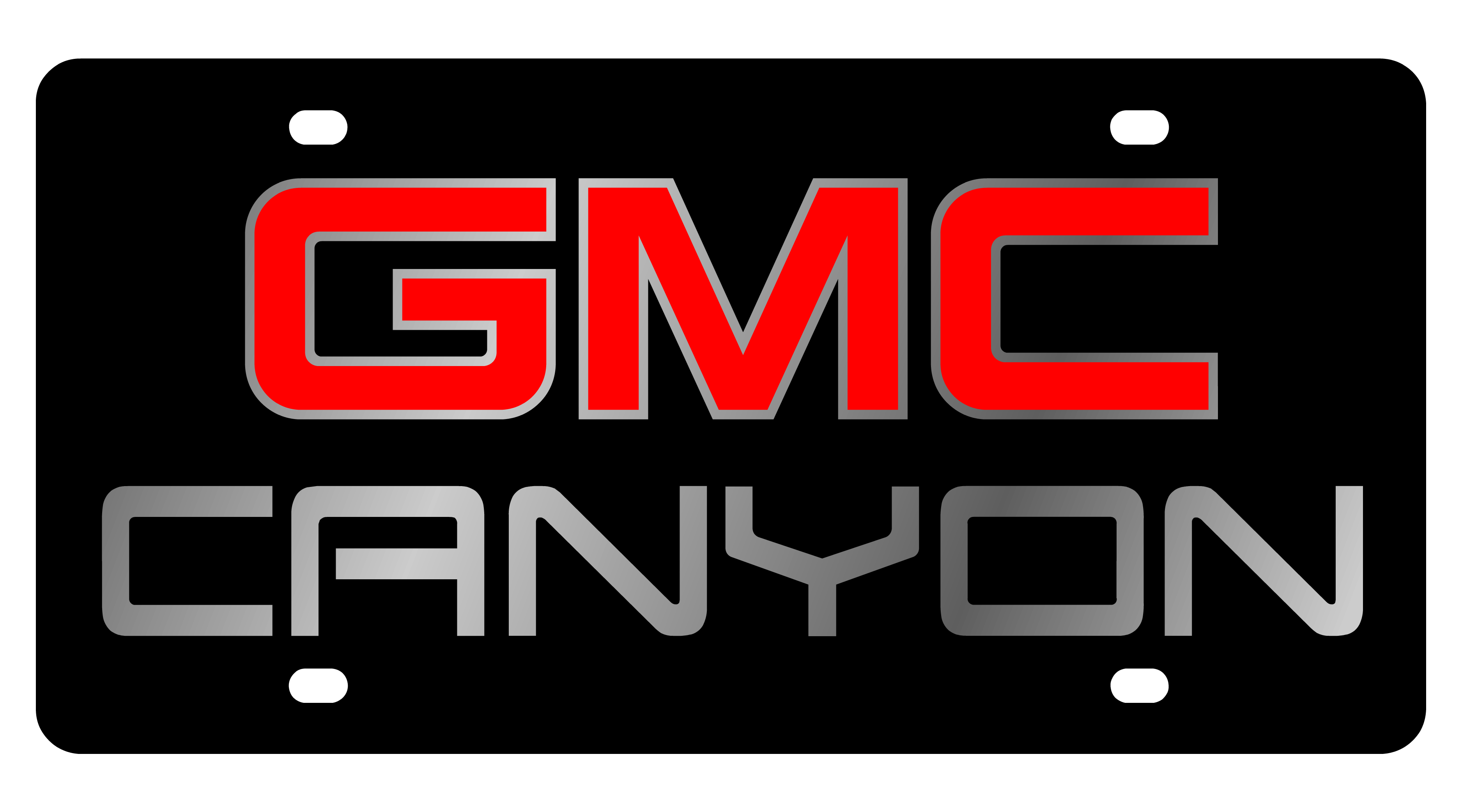 GMC Canyon Acrylic License Plate