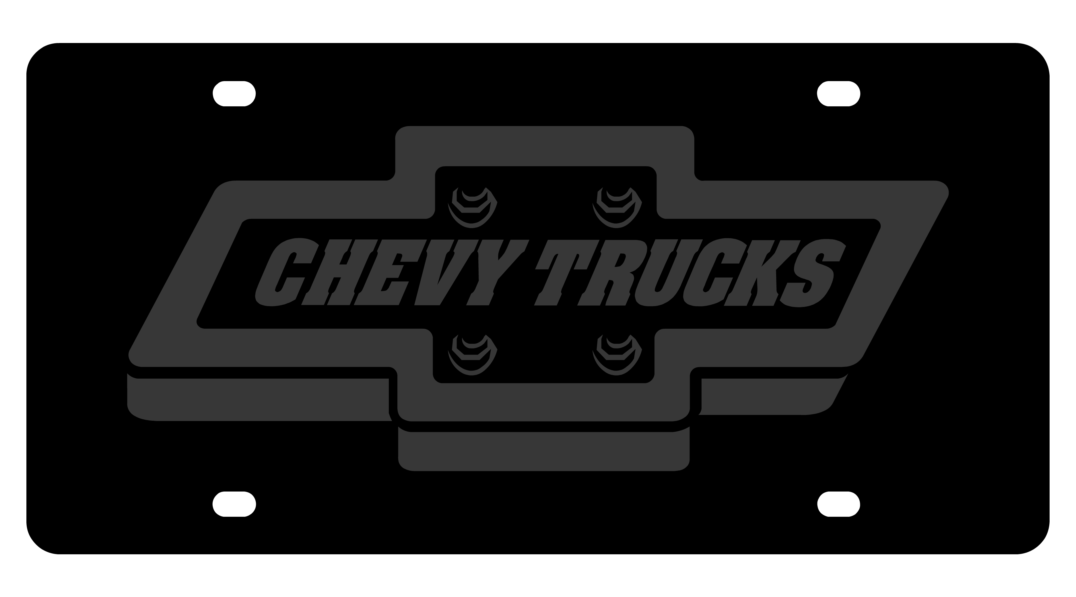 Chevrolet Retro Trucks Carbon Steel License Plate