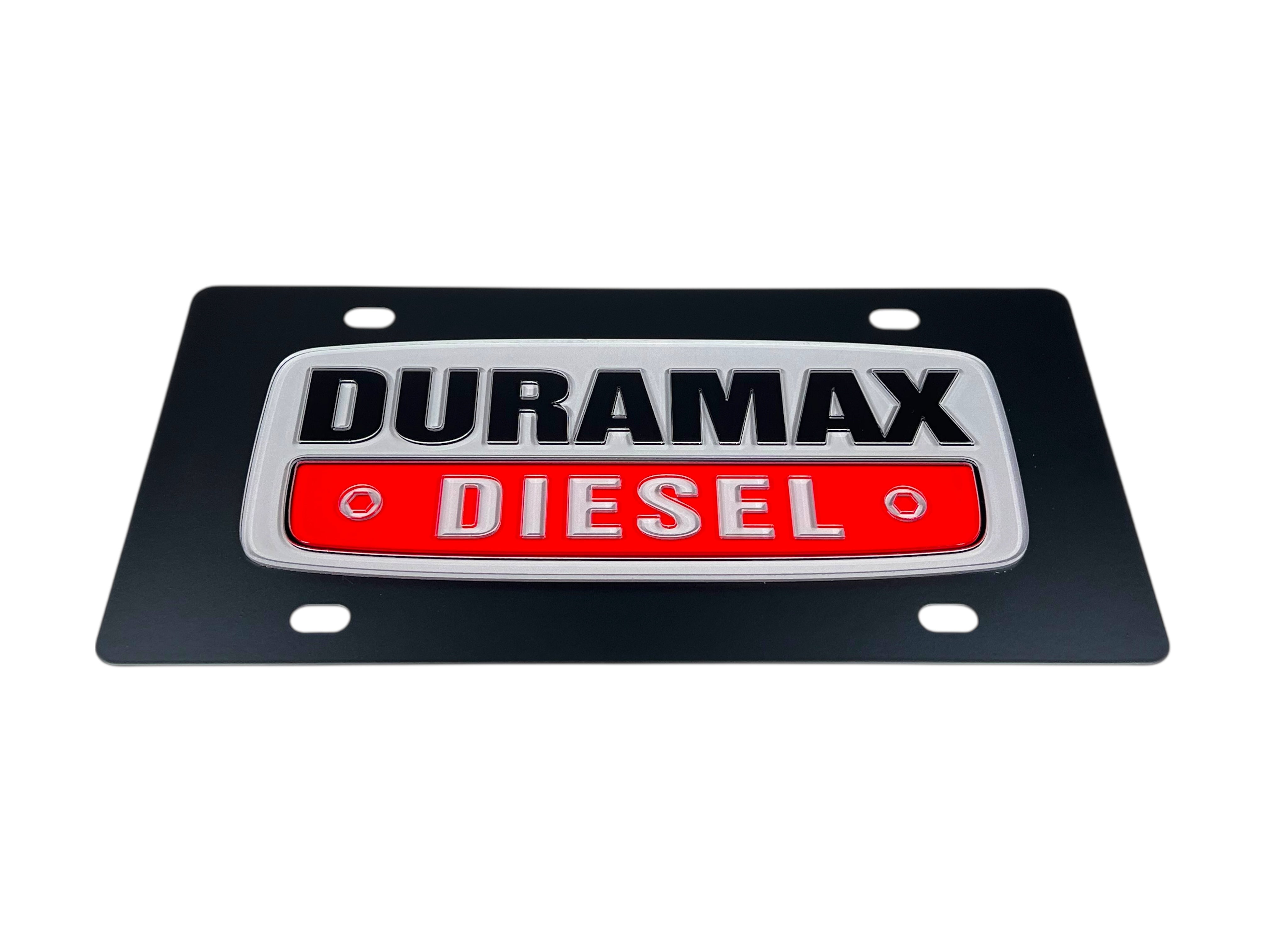 Chevrolet Duramax Diesel Carbon Steel License Plate