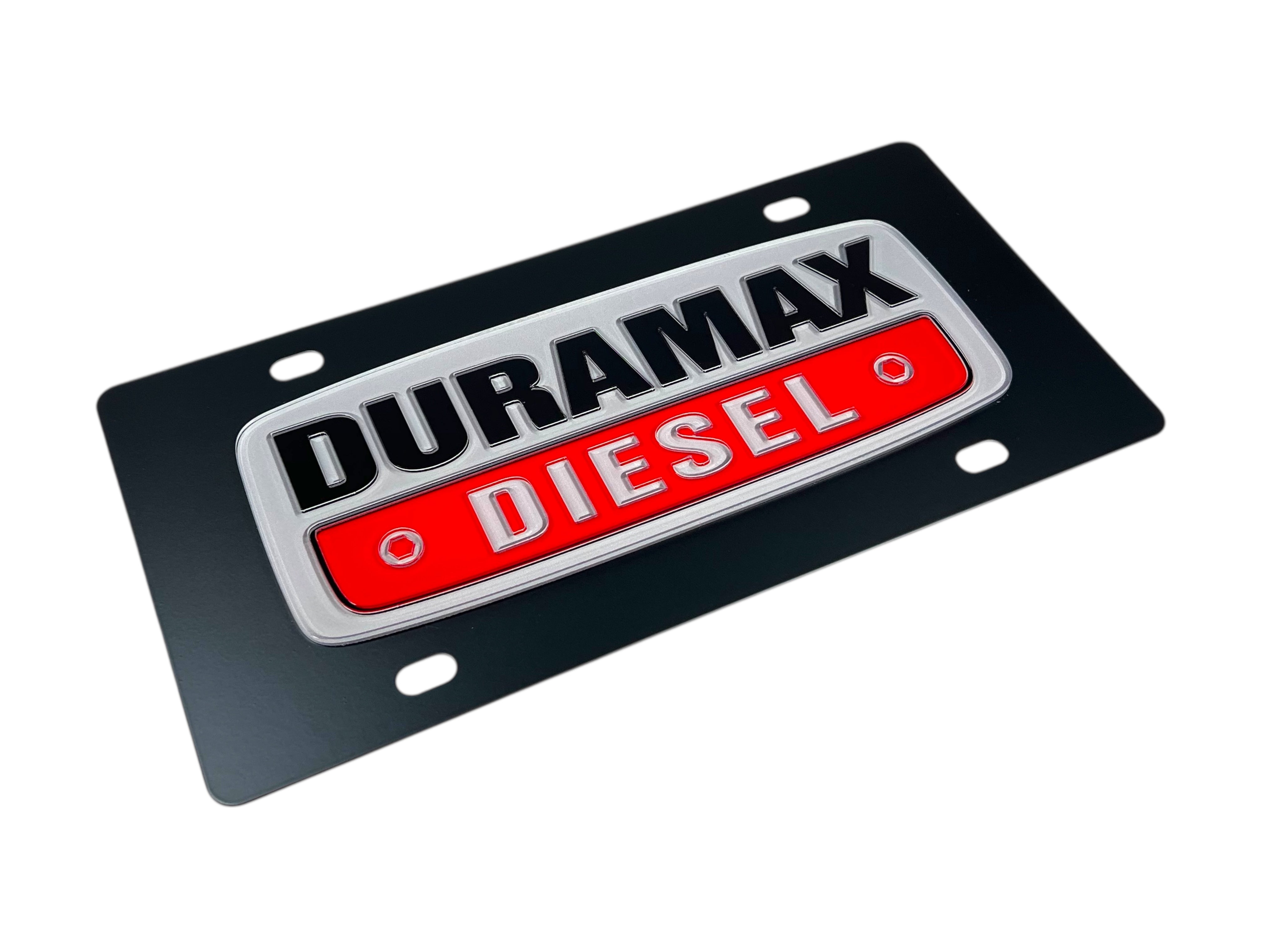 Chevrolet Duramax Diesel Carbon Steel License Plate