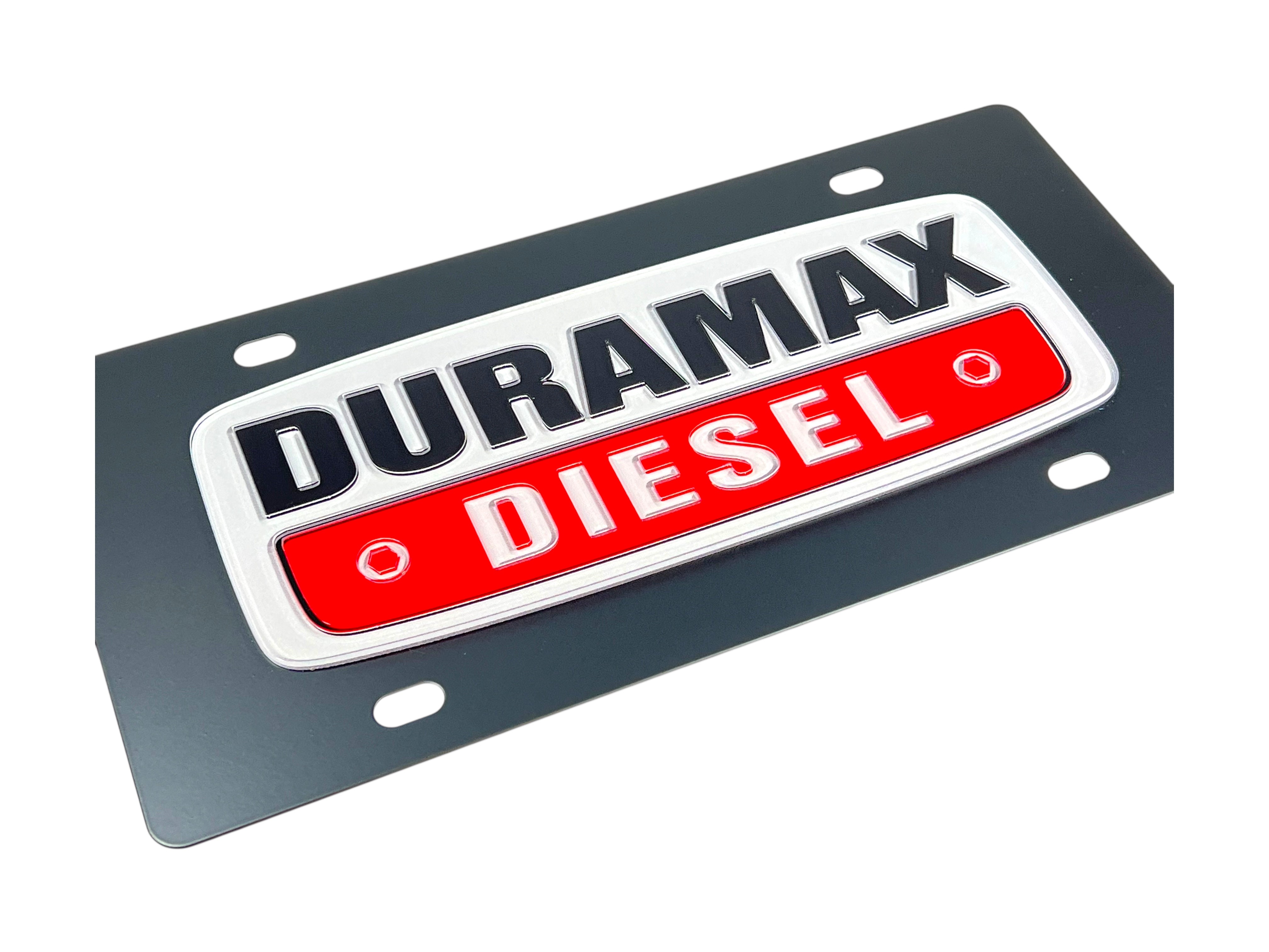 Chevrolet Duramax Diesel Carbon Steel License Plate