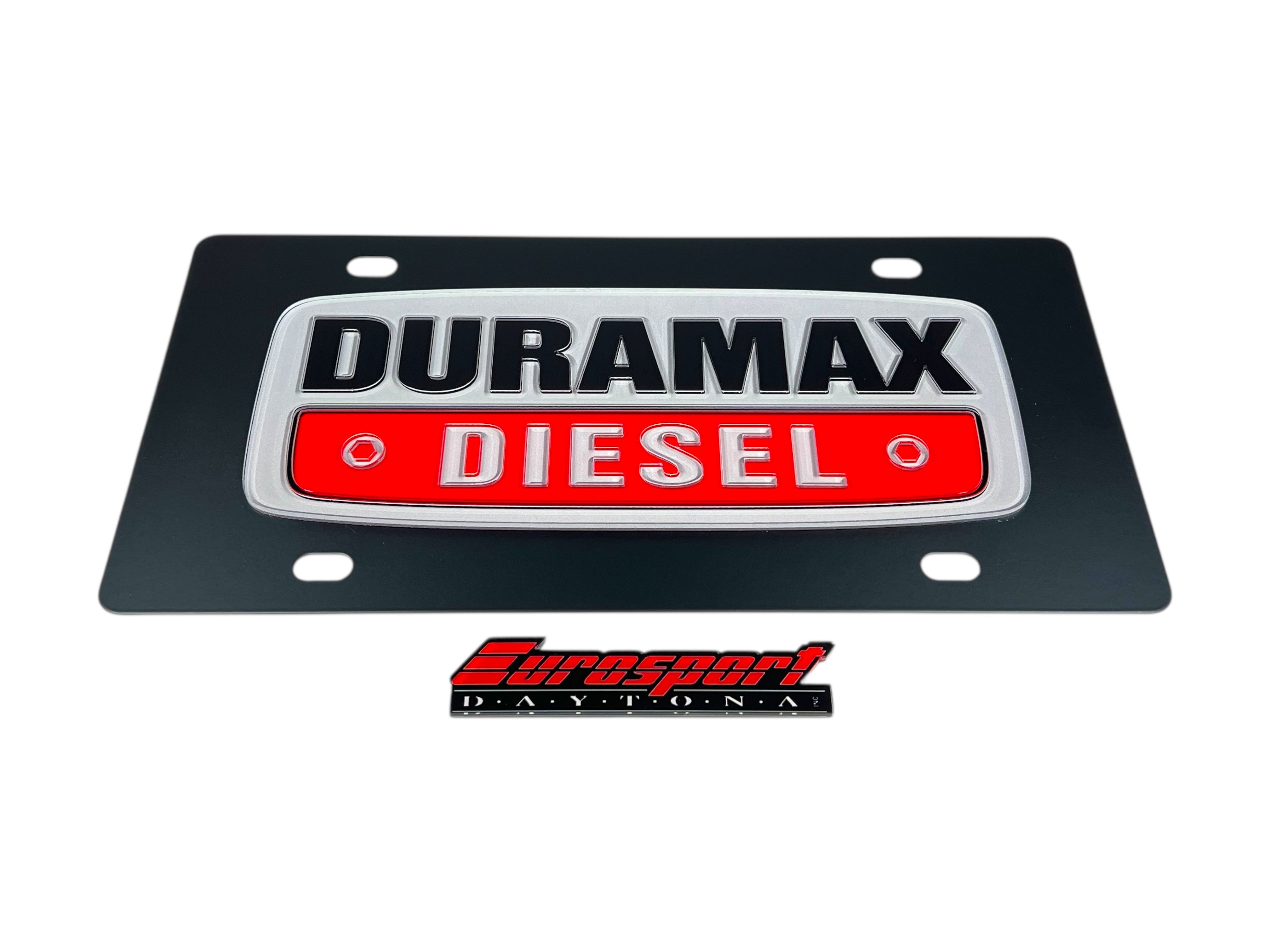 Chevrolet Duramax Diesel Carbon Steel License Plate