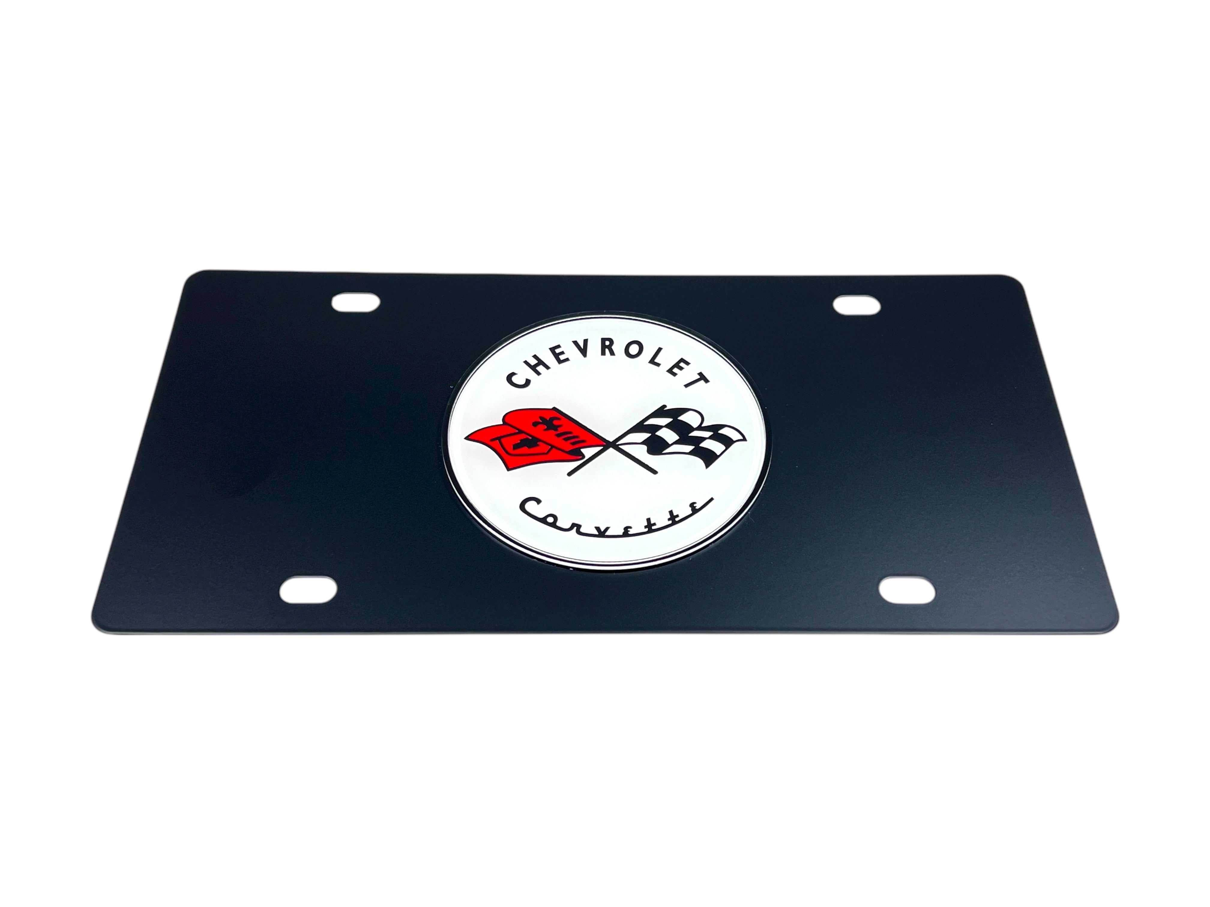 Classic Chevrolet Corvette Carbon Steel License Plate