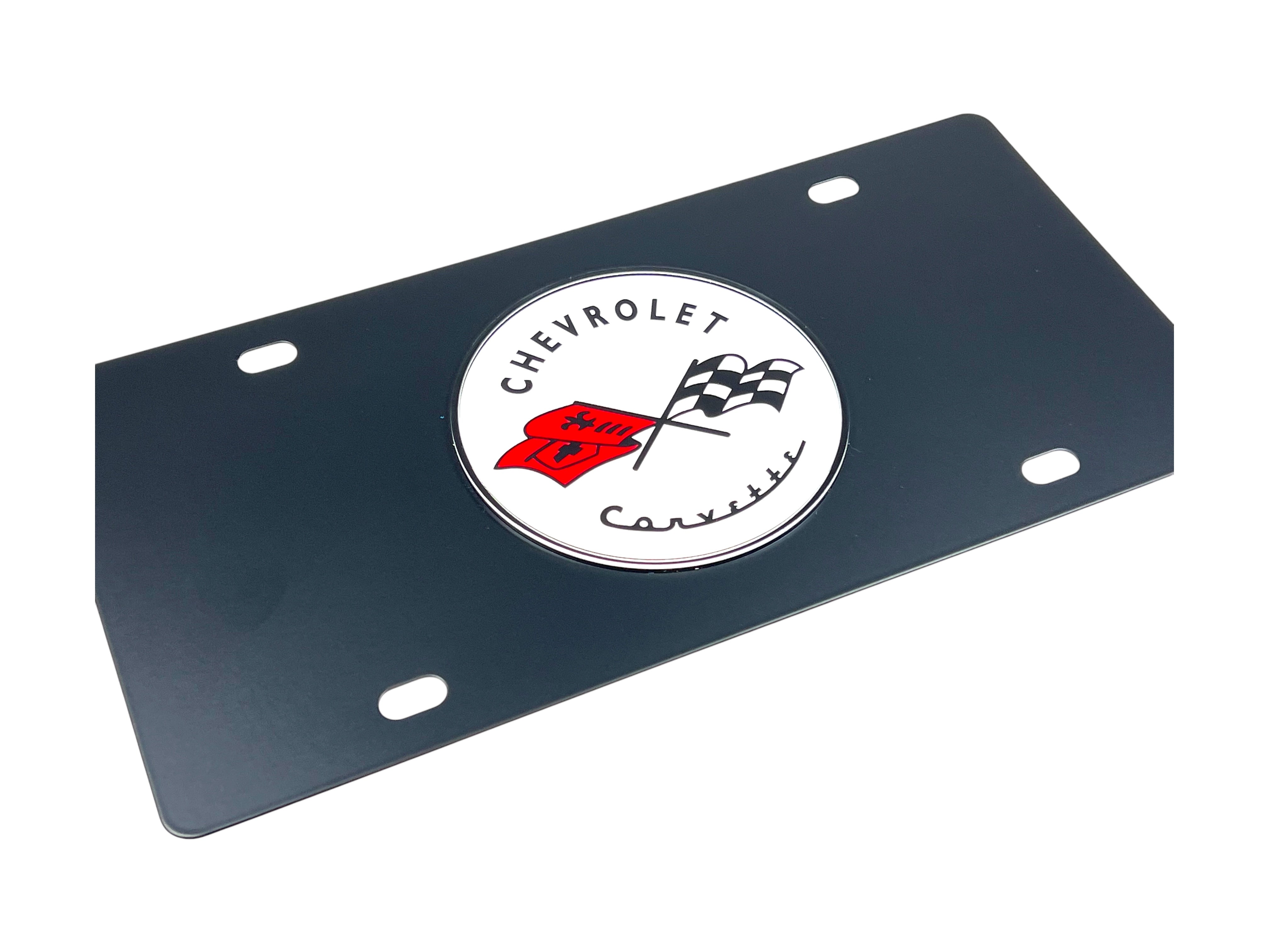 Classic Chevrolet Corvette Carbon Steel License Plate