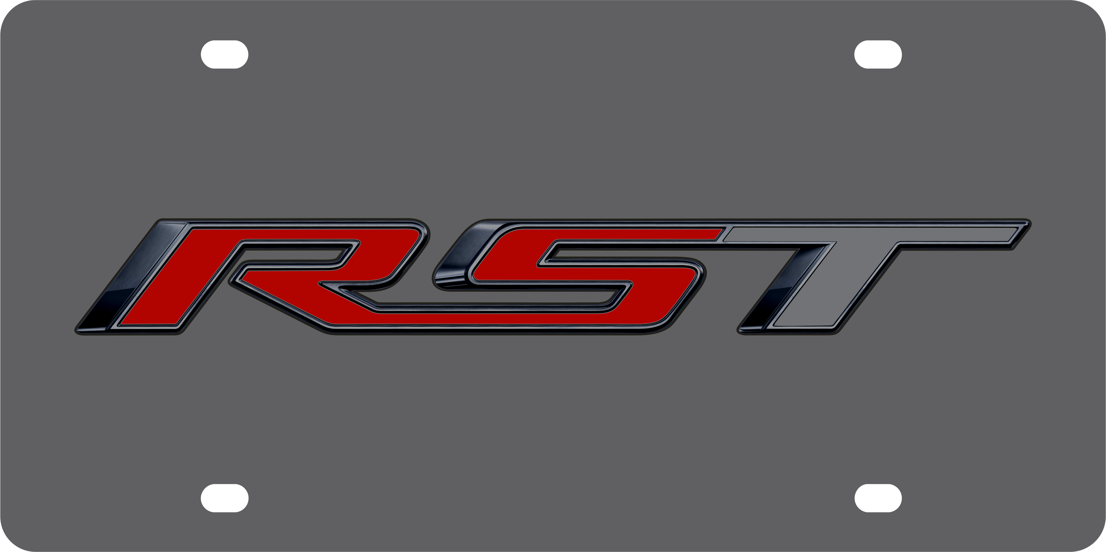 Chevrolet RST Carbon Steel License Plate